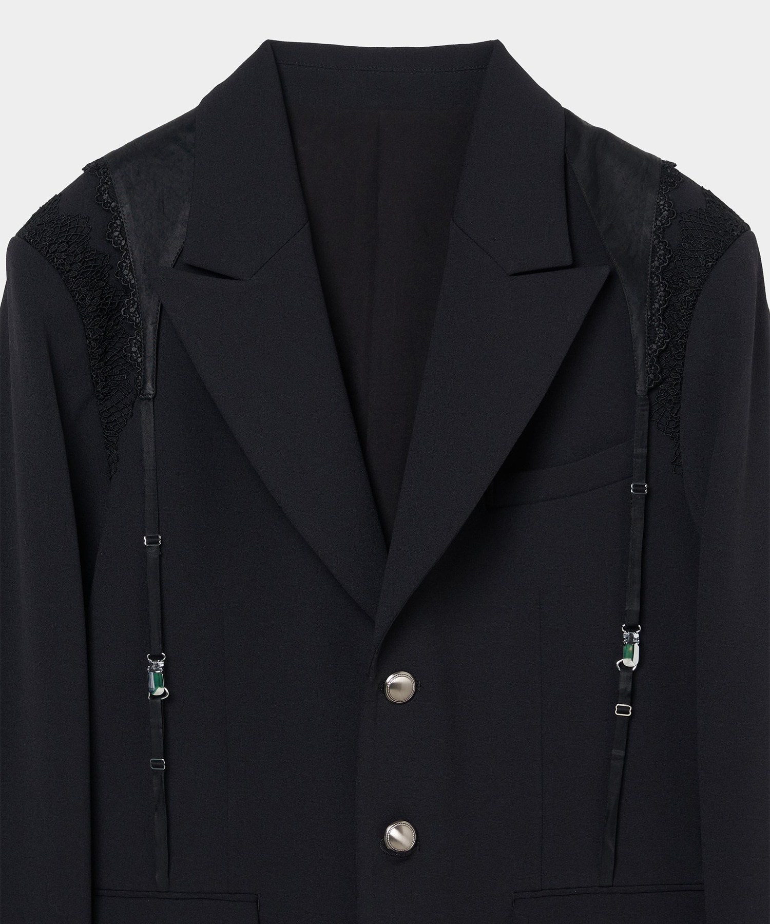 garter collar peaked lapel jacket tanakadaisuke