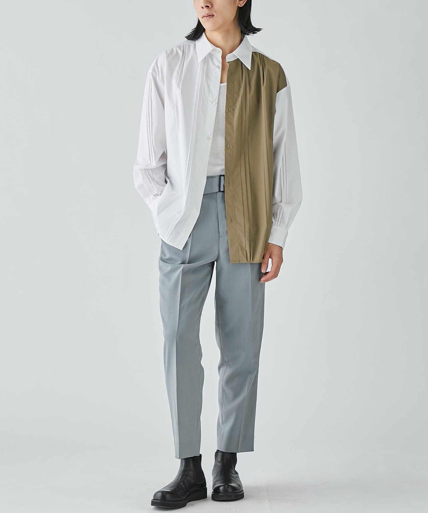 <CITY>BELTED SLACKS STUDIOUS