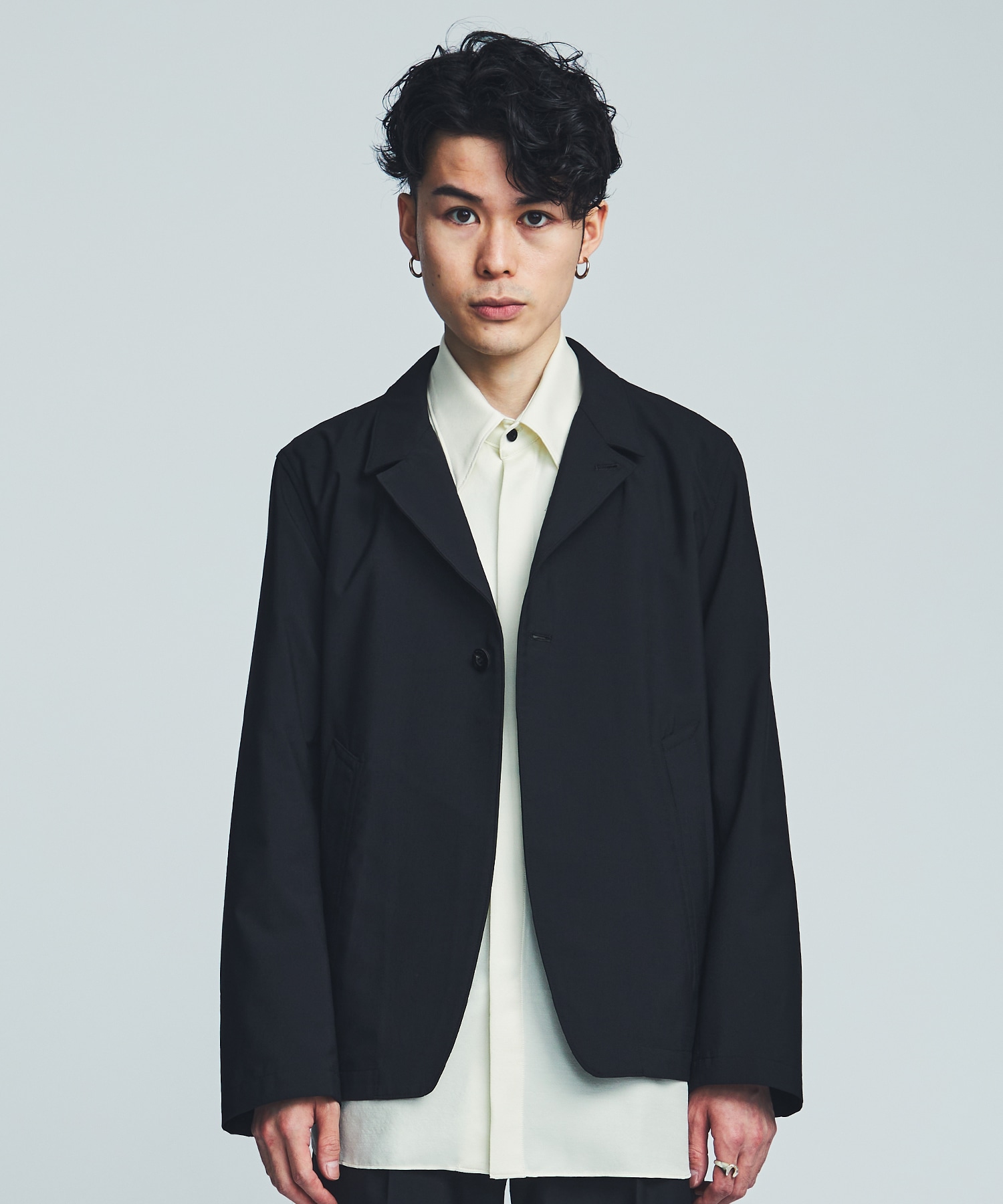 RELAXED TAILORED JACKET(2 BLACK): IRENISA: MENS｜ STUDIOUS ONLINE