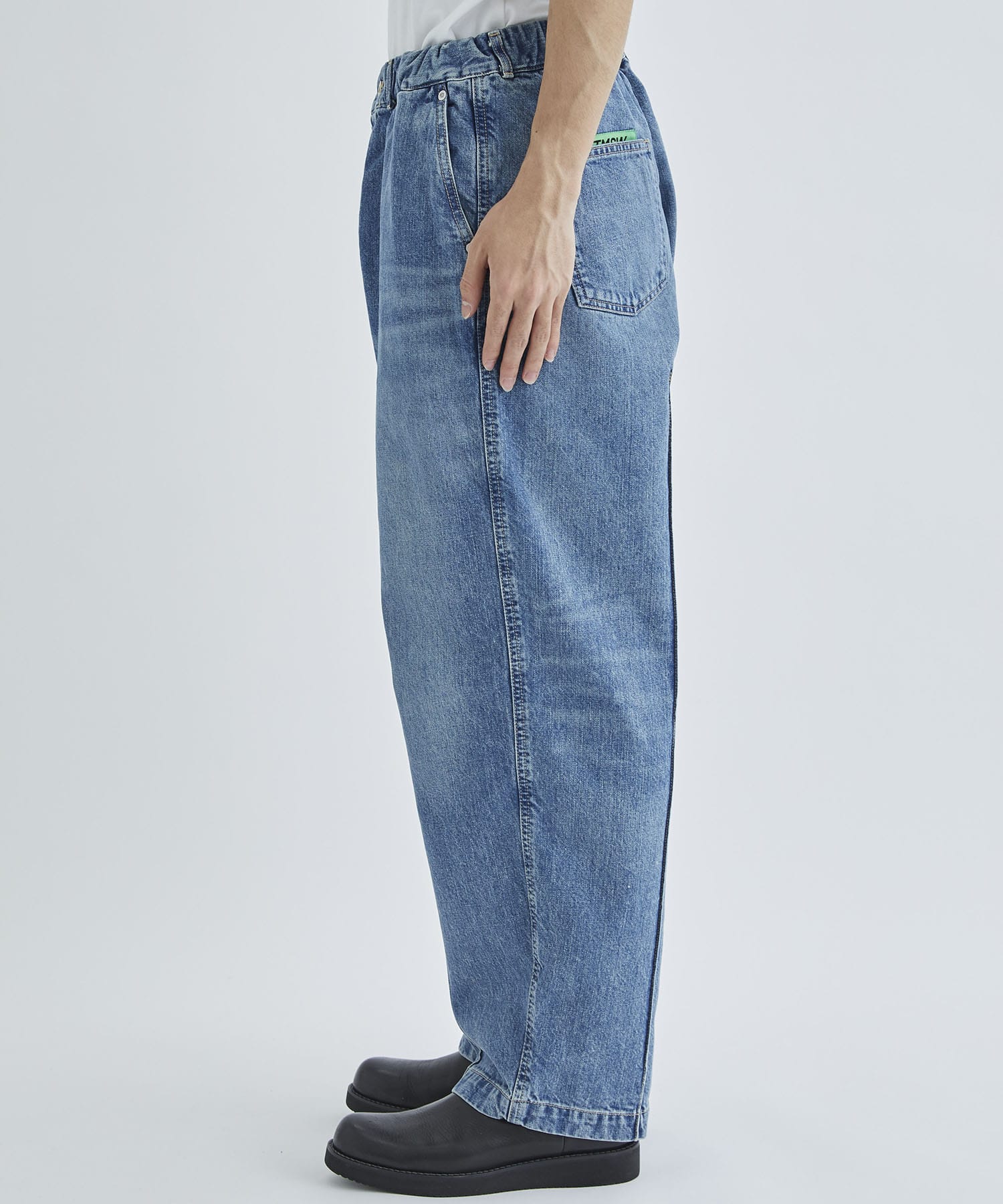 Organic cotton denim wide pants TTT MSW