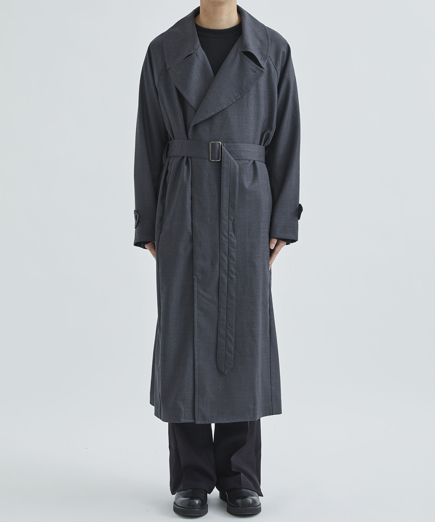 4年保証』 MAXI 18 JUHA ステンカラーコート SLIT COAT BELTED ステン 