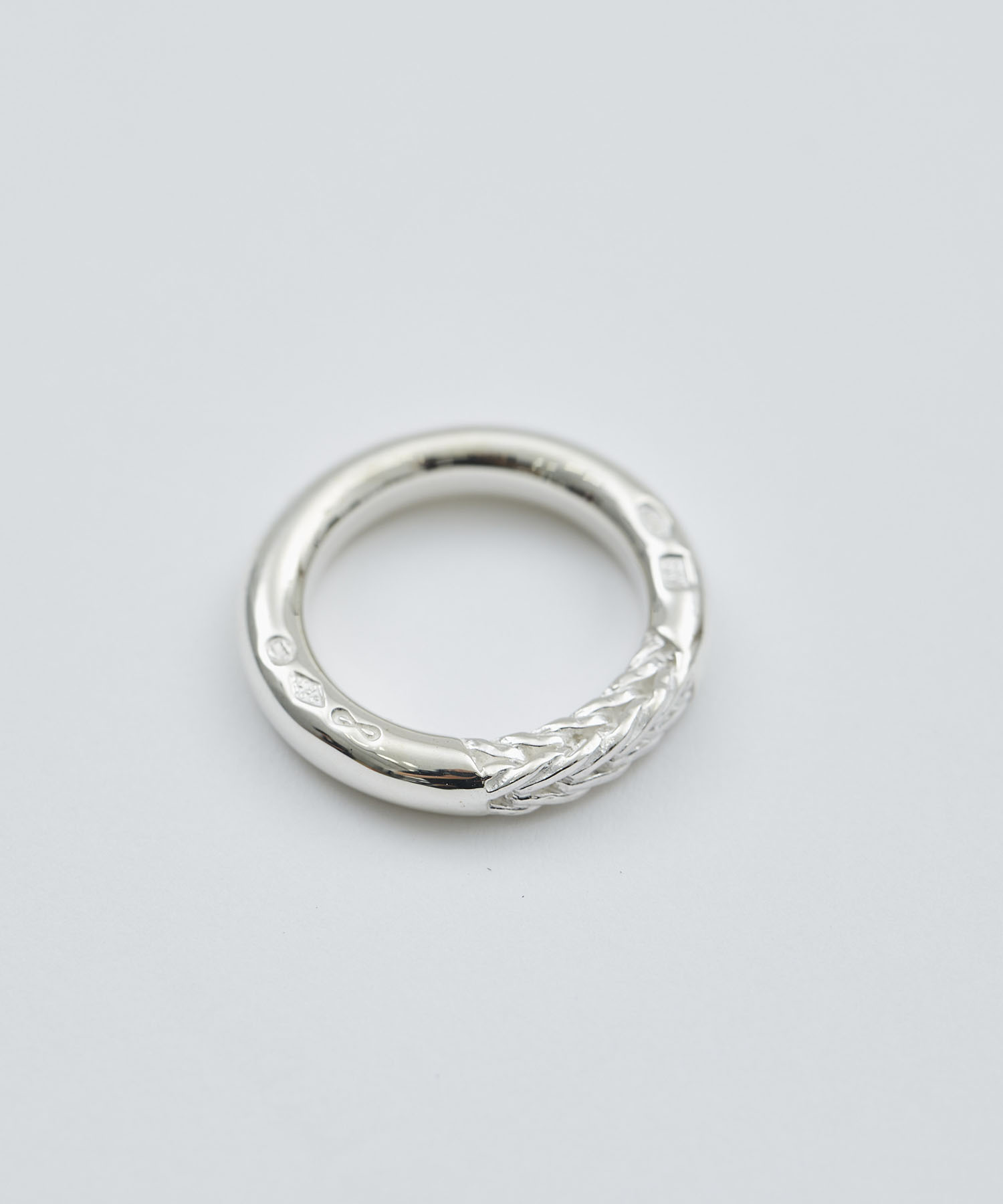 R-084 Braided silver ring | WAKAN SILVER SMITH