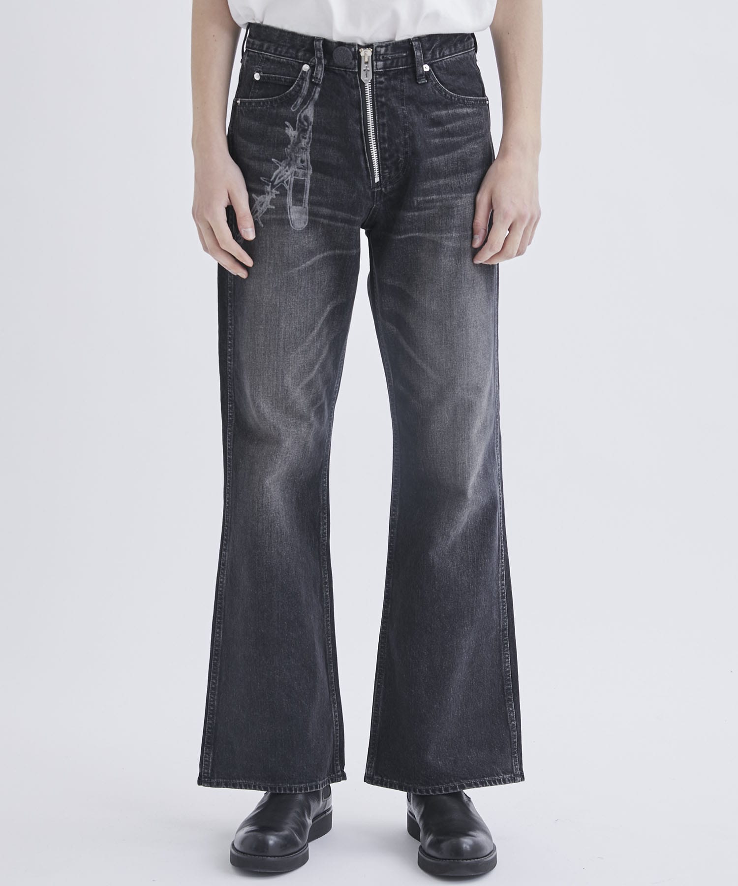 MASUBOYS BOOT-CUT JEANS (FADED)｜MASU