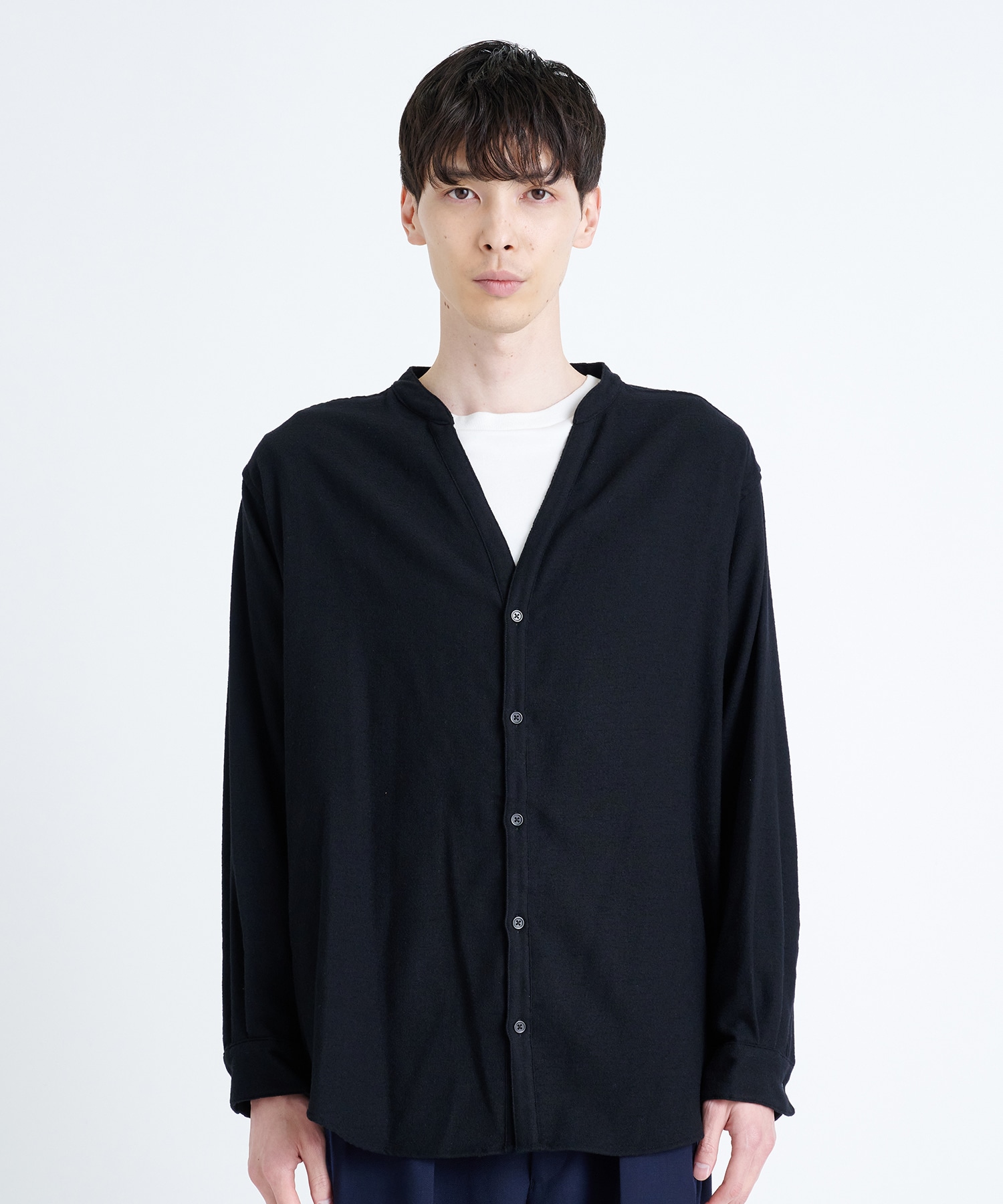 BAND COLLAR SKIPPER SHIRT MARKAWARE/marka