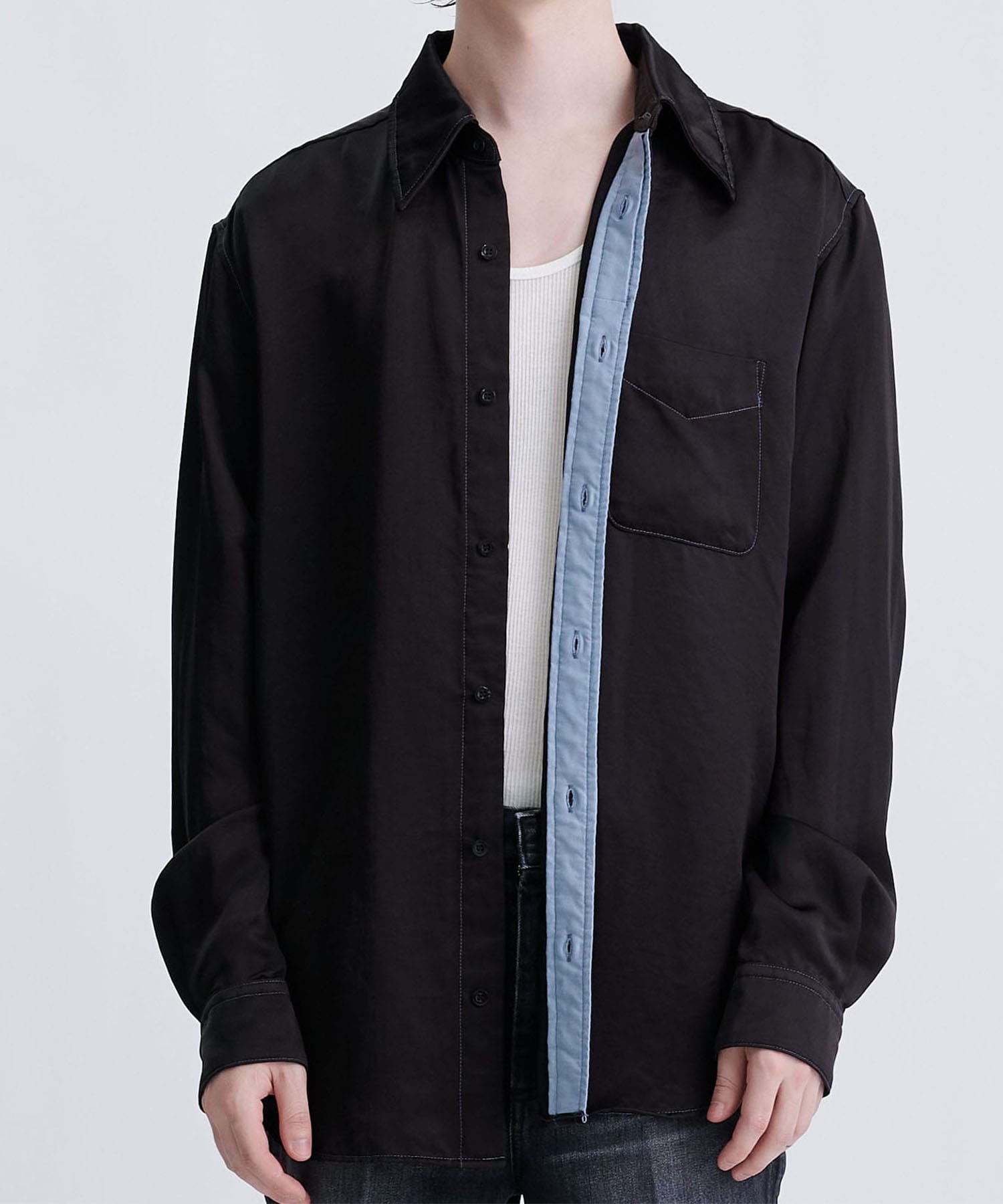 Satin shirt｜TOGA VIRILIS