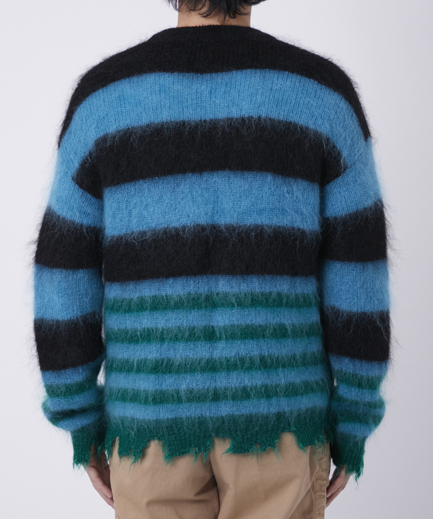 MOHAIR BORDER KNIT KIDILL