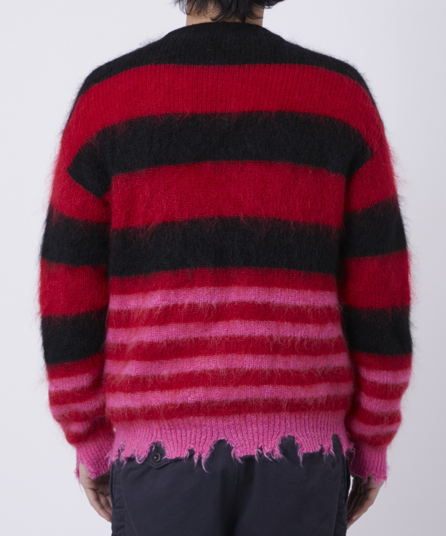 MOHAIR BORDER KNIT KIDILL