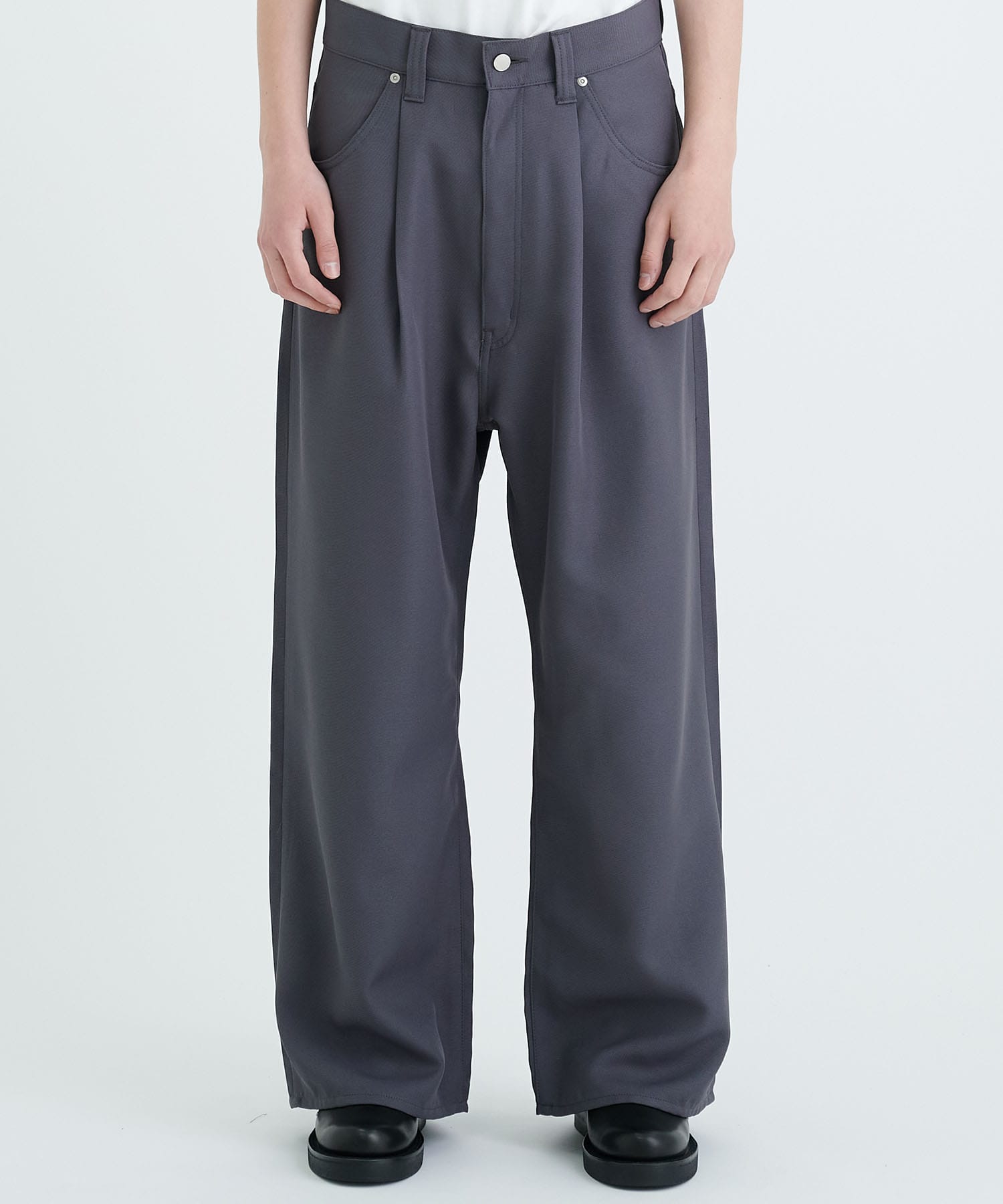 WIDE ONE TUCK STRAIGHT PANTS ワイドワンタック abitur.gnesin-academy.ru