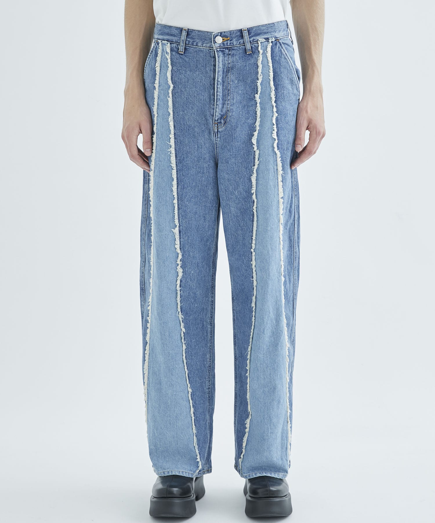 jieda switching over denim pants size1-