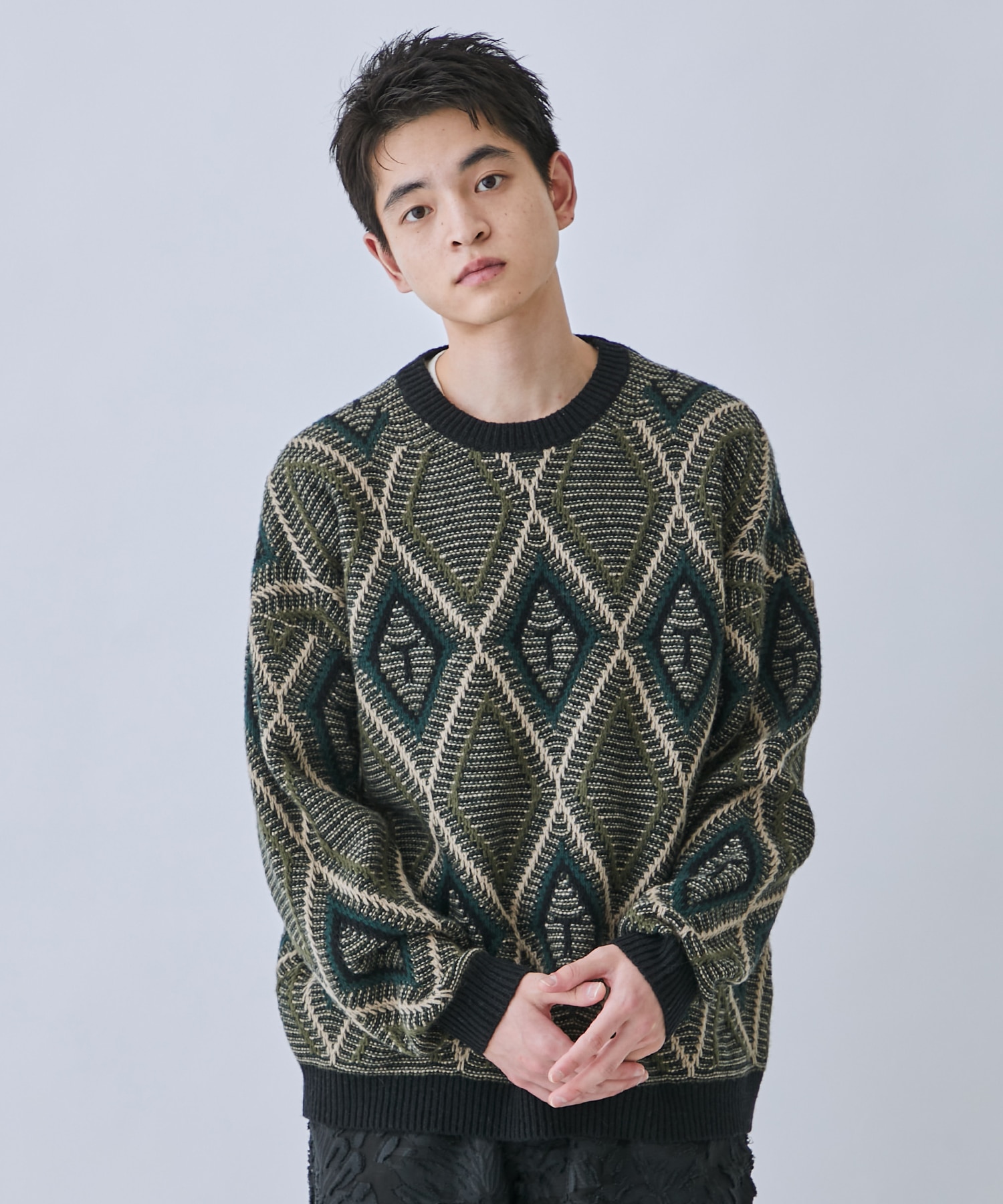 Diamond pull over knit TTT MSW