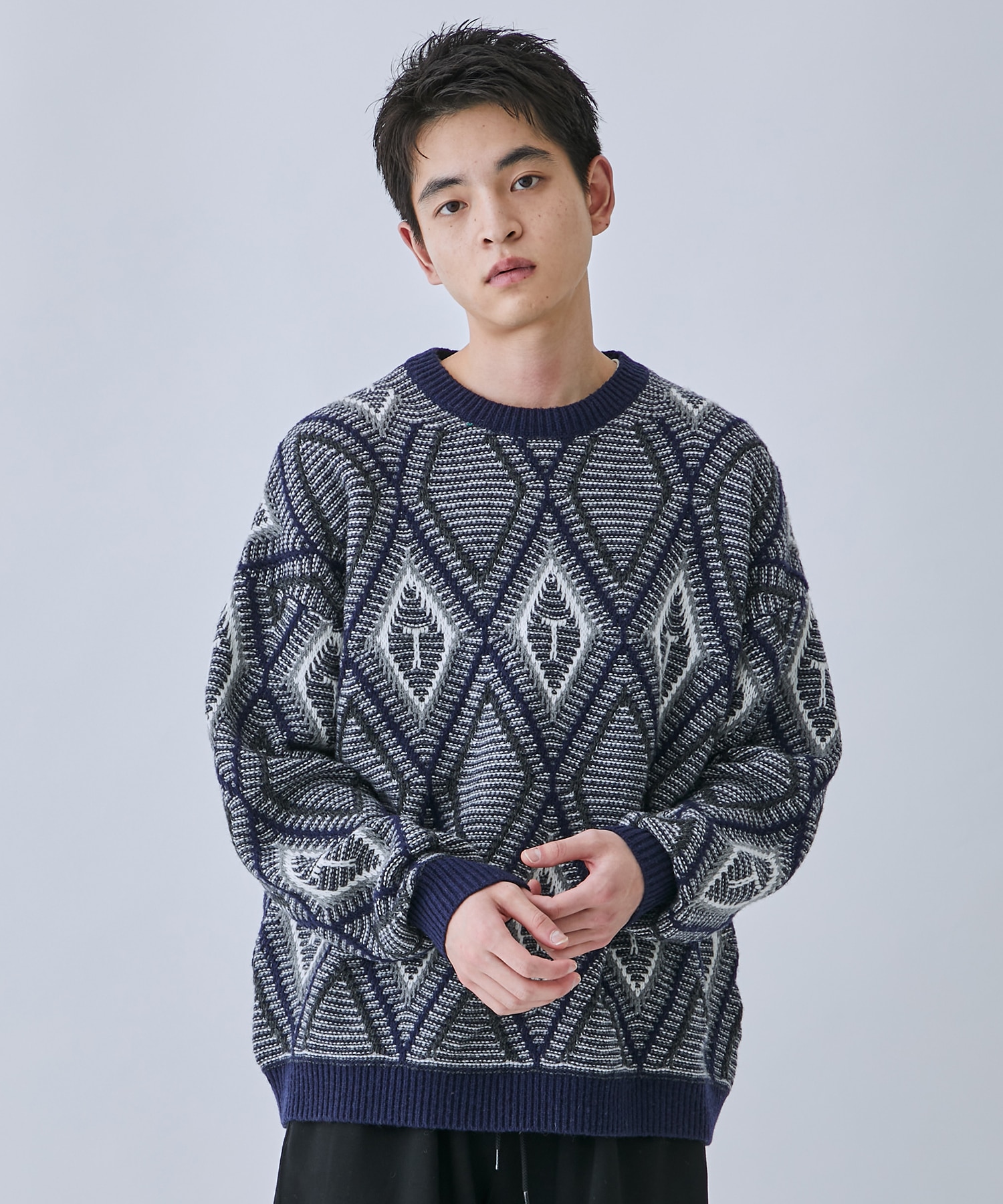 Diamond pull over knit TTT MSW