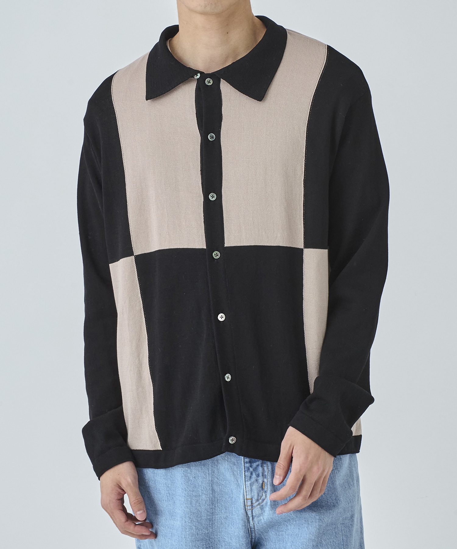 ALL BLUES BUTTON UP SWEATER Name.