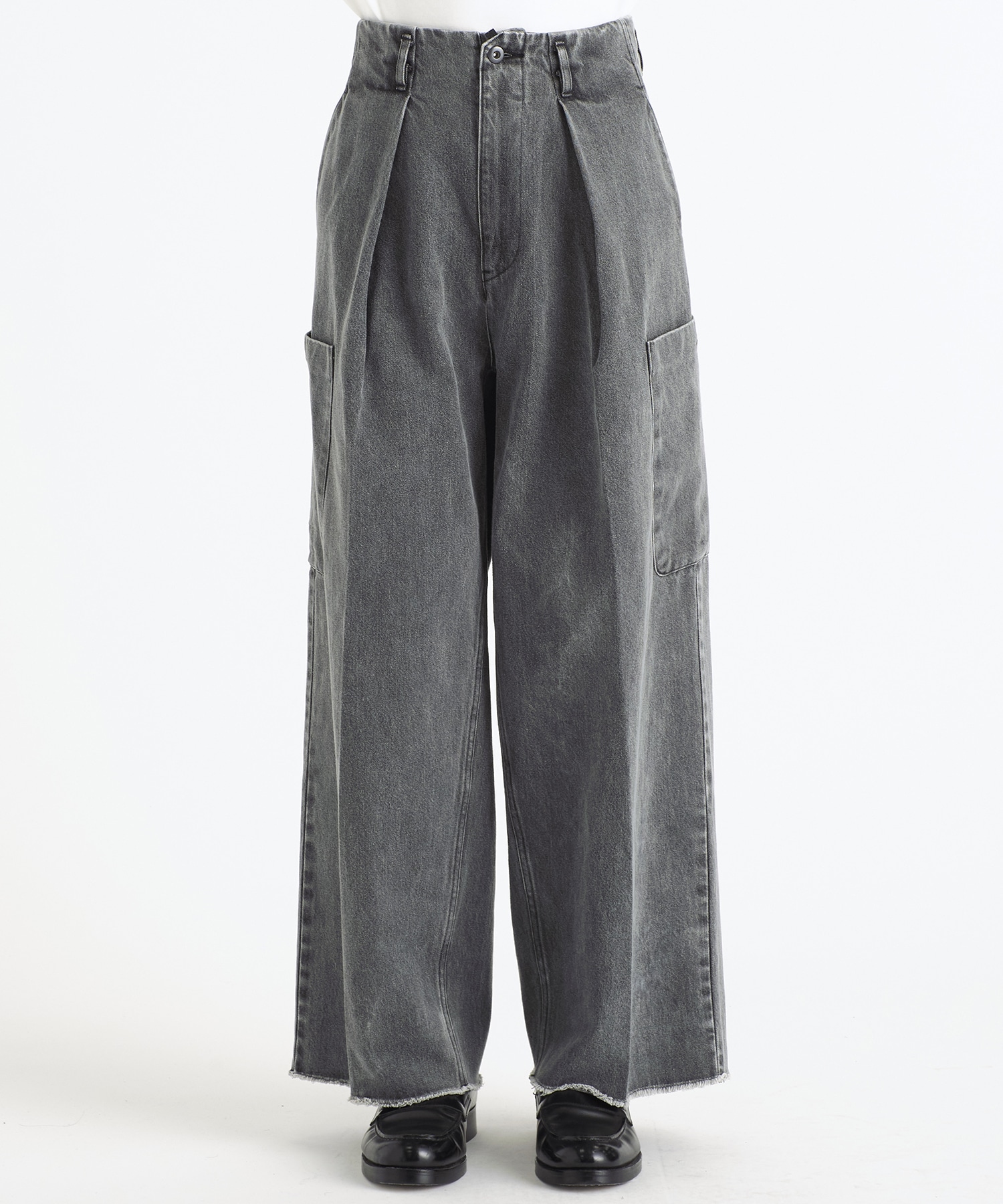 SABY | TUCK BAGGY CARGO PANTS