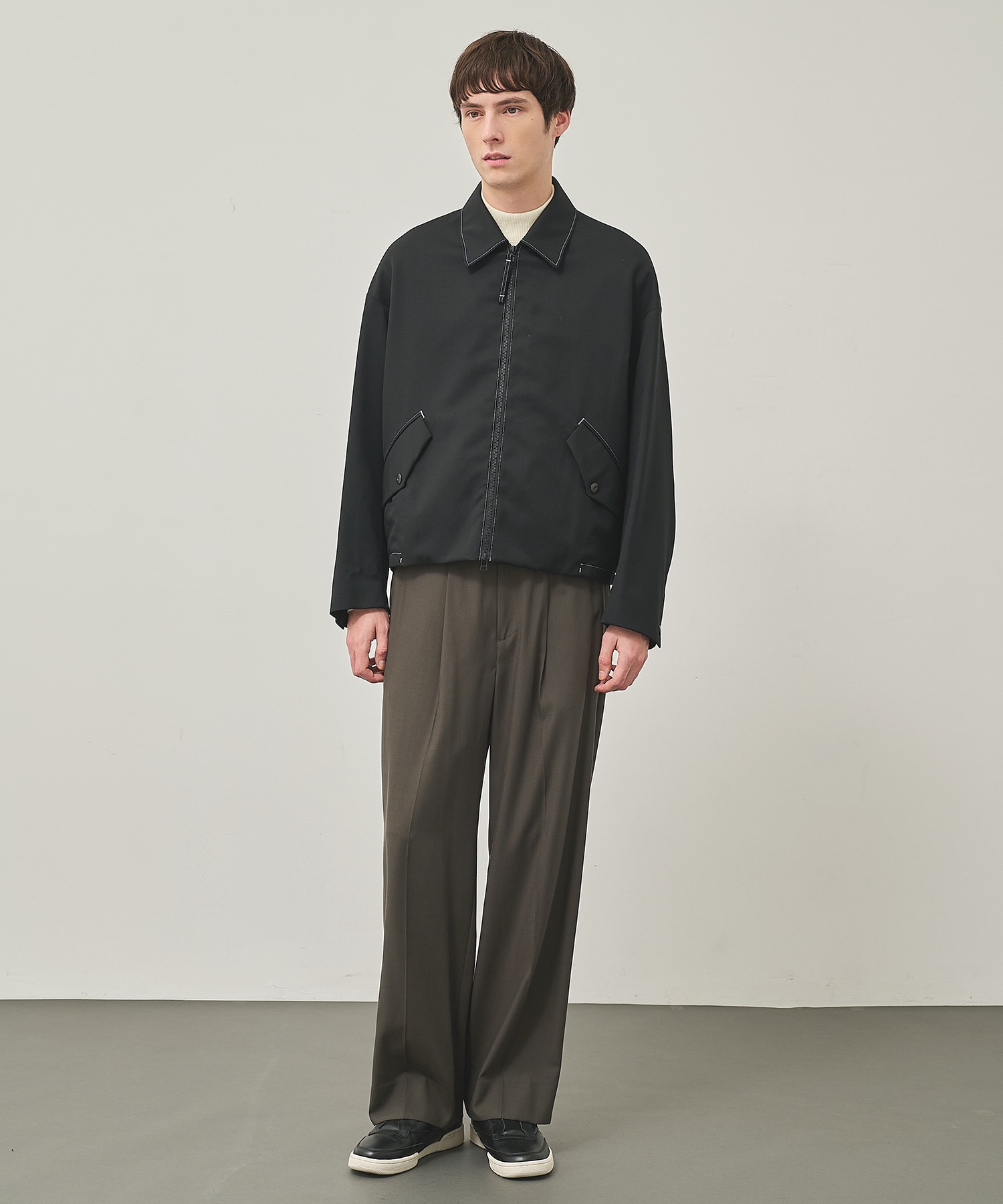 NO SEASON WASHABLEWOOL BLOUSON			 STUDIOUS