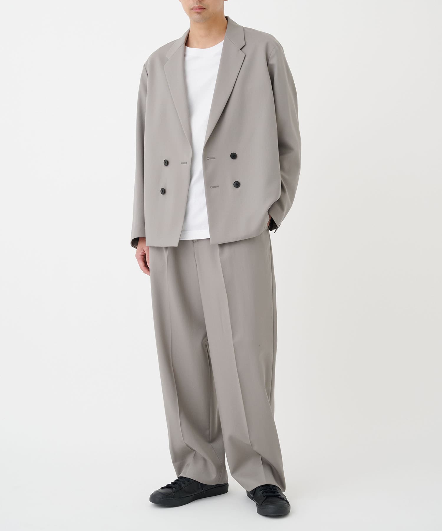 NO SEASON WASHABLEWOOL JACKET STUDIOUS