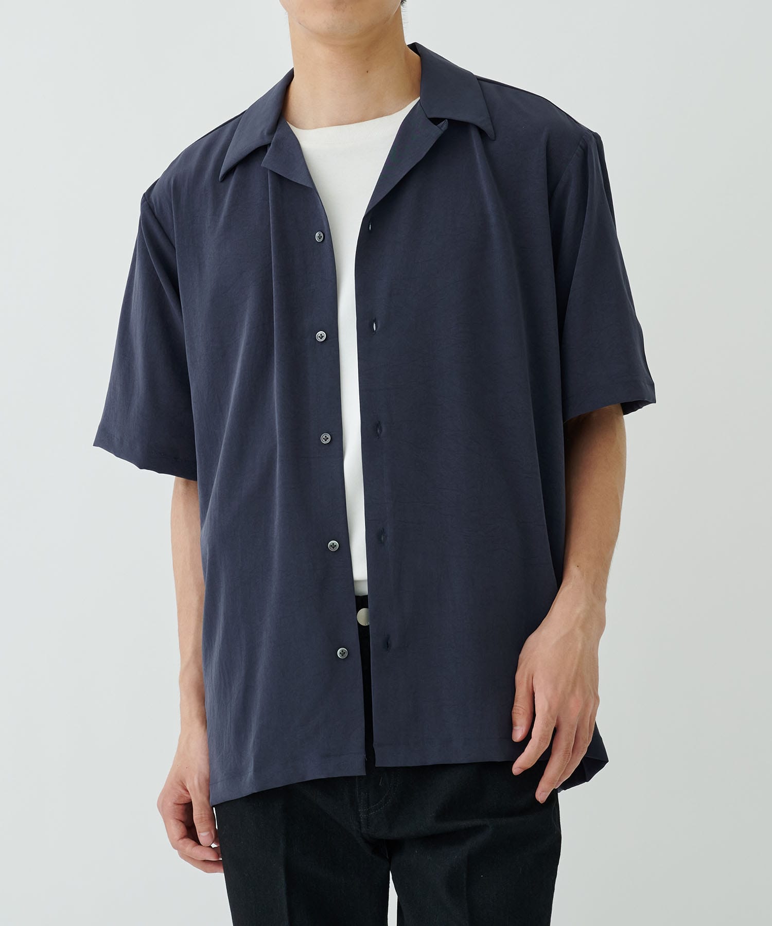 OPEN COLLAR S/S SHIRT RAINMAKER