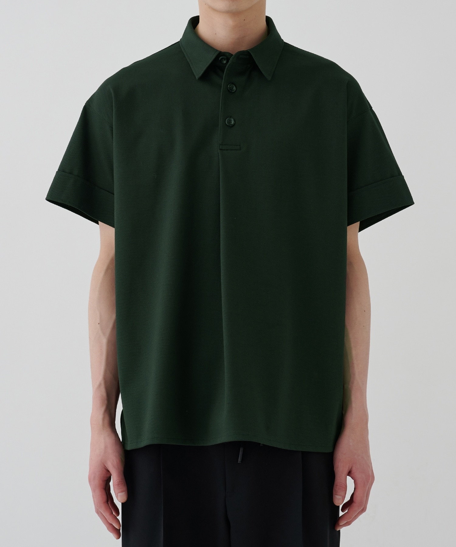 RERACS FRONT TUCK SHORT SLEEVE POLO THE RERACS
