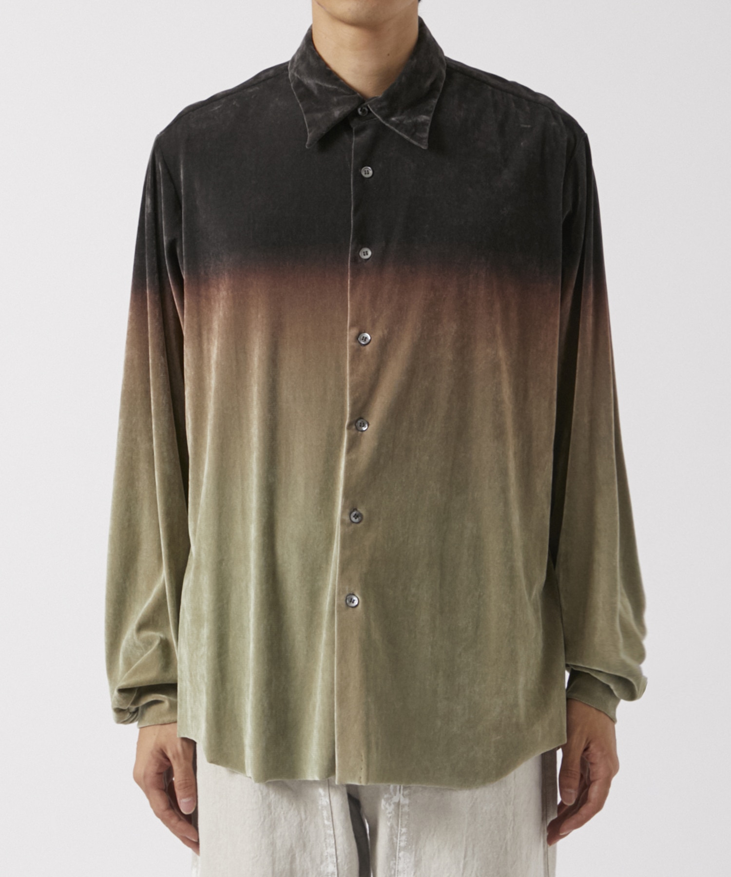 GRADATION FLOCKY TULLE SHIRTS TAAKK