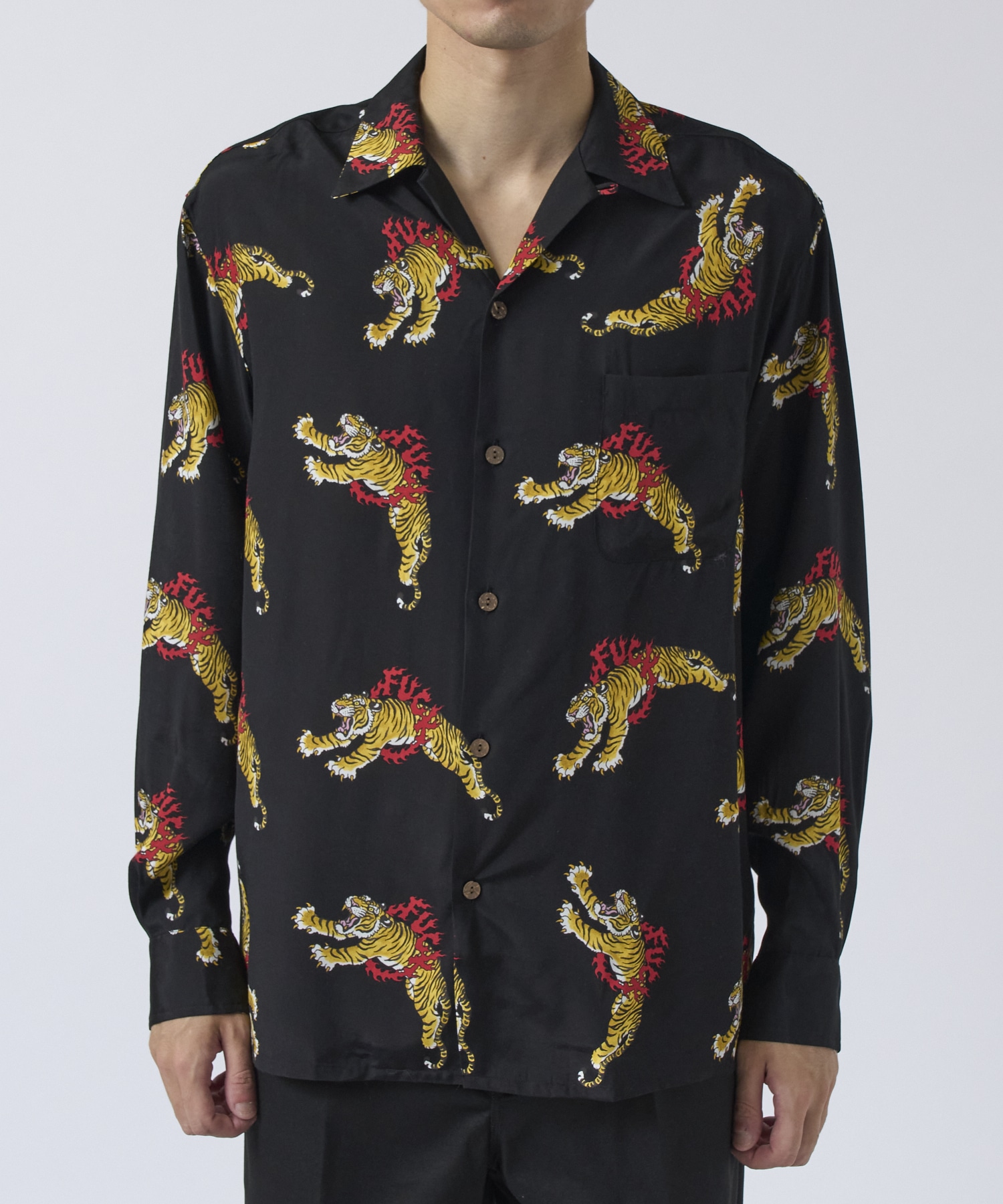 TIM LEHI / HAWAIIAN SHIRT L/S WACKO MARIA