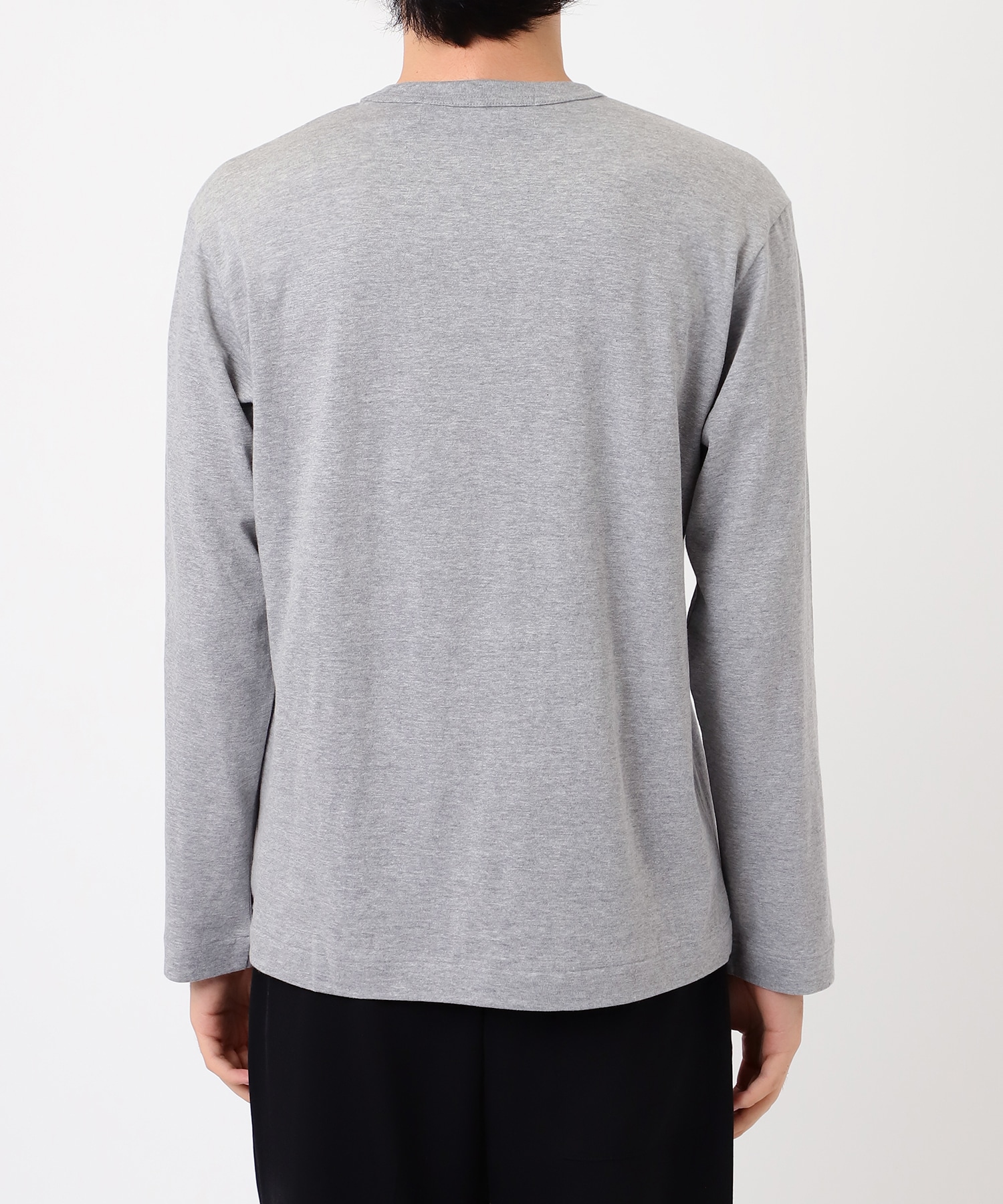 AX-T122-051 Unisex Long Sleeve T-ShirtTOP GRAY PLAY COMME des GARCONS