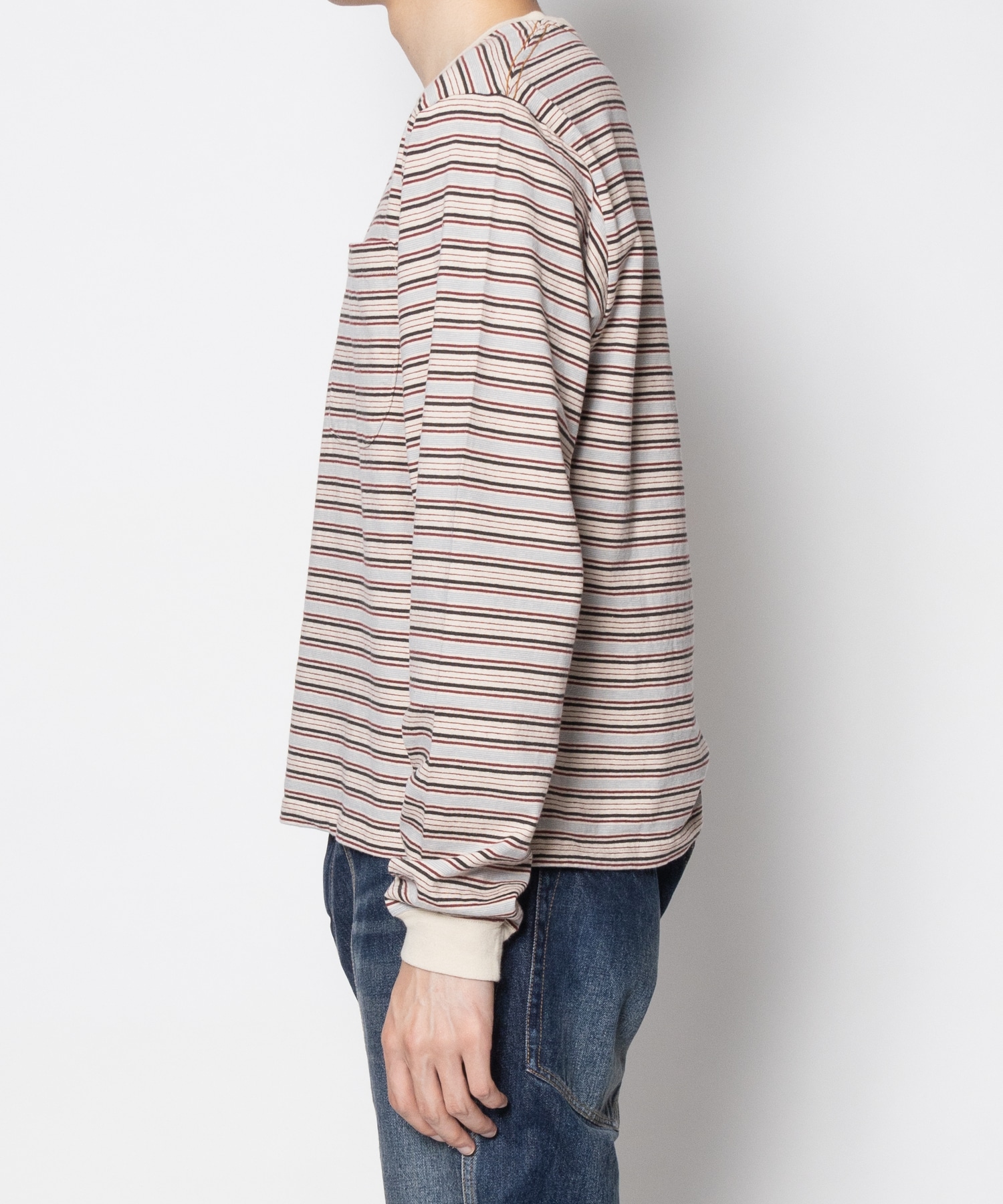 STRIPE LONG SLEEVE TEE SUGARHILL