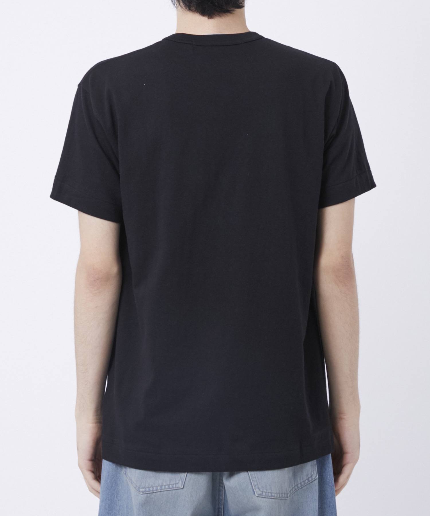 AX-T064-051 T-SHIRT BLACKBLACK HEART PLAY COMME des GARCONS