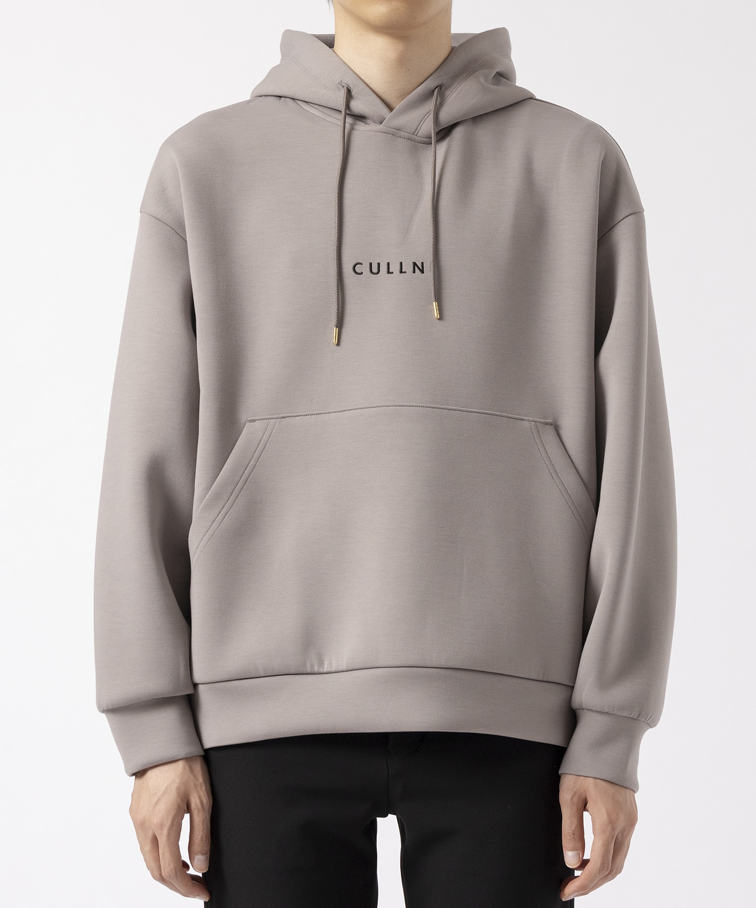 CULLNI Logo Embroidery Double Knit Hoodie CULLNI