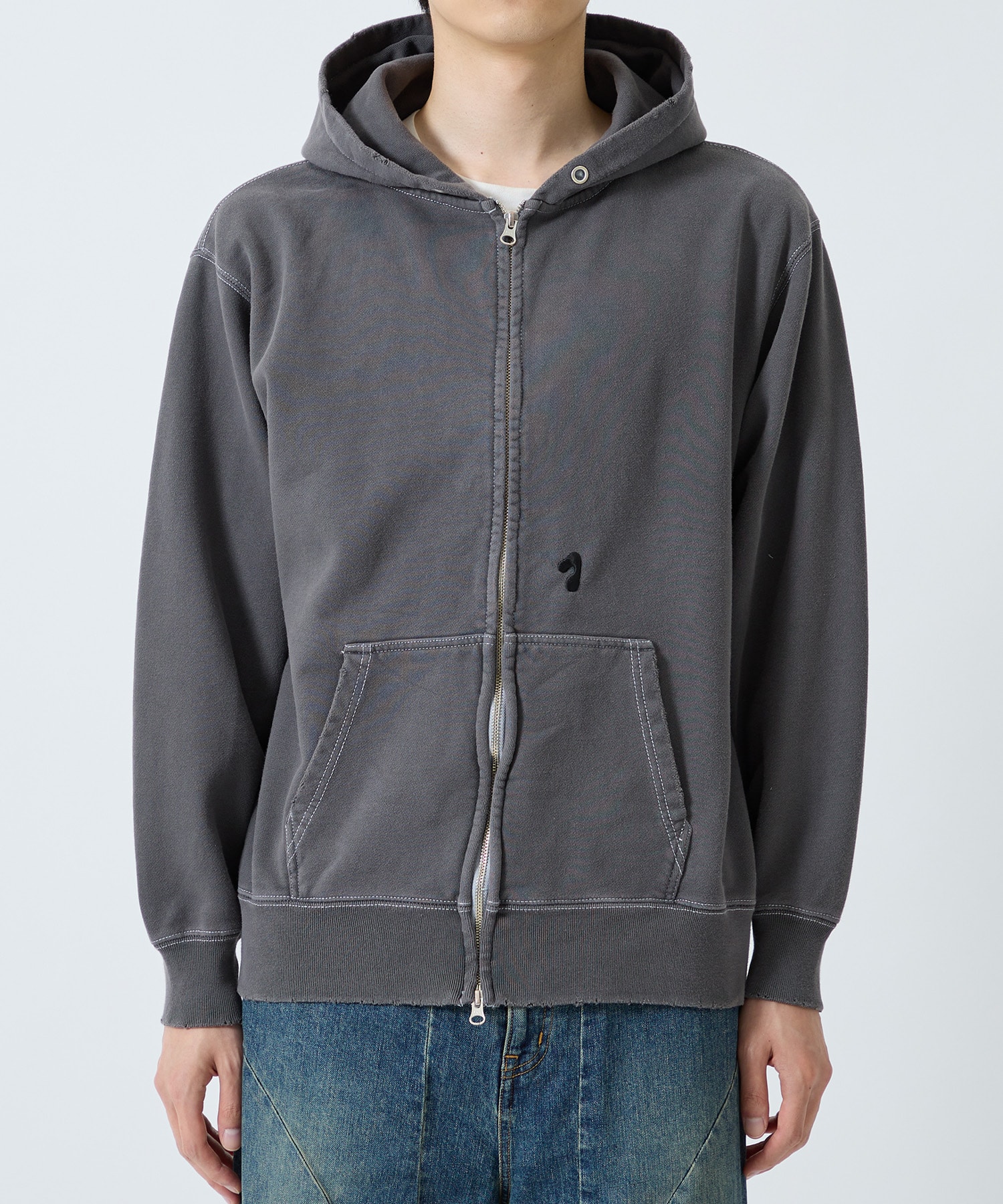 PIGMENT J LOGO ZIP UP HOODIE JieDa