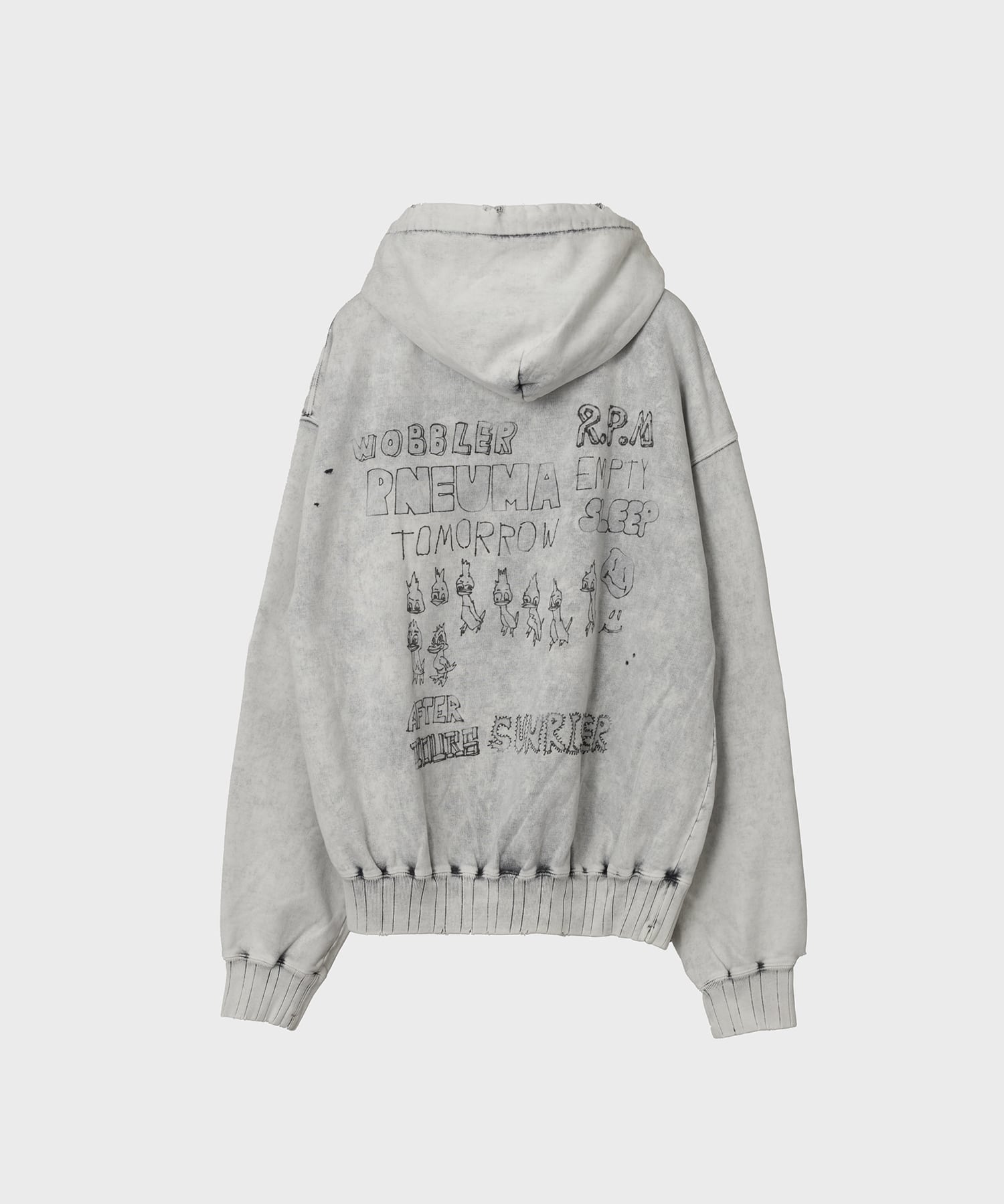 BLEACHED HOODIE Maison MIHARA YASUHIRO