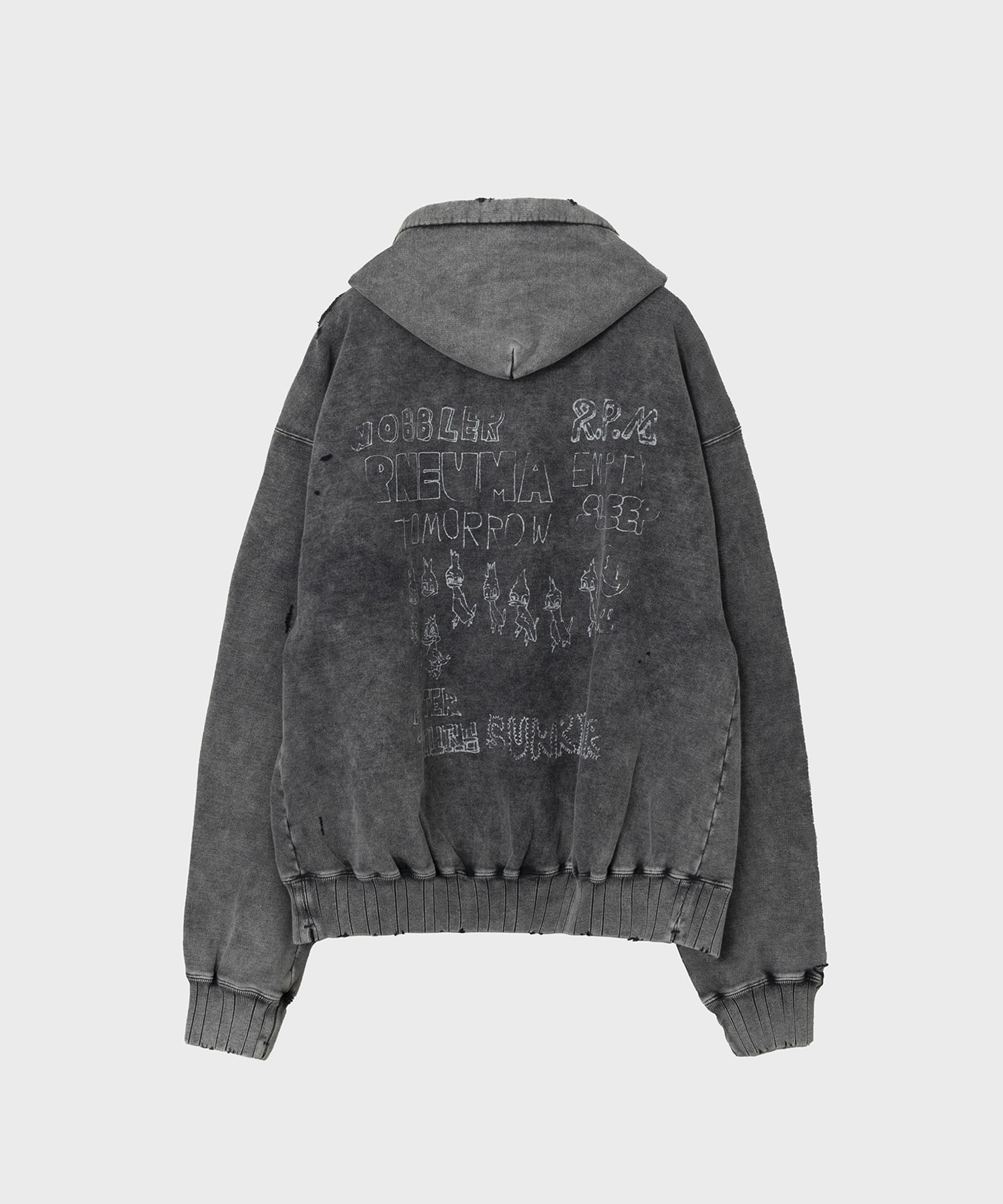 BLEACHED HOODIE Maison MIHARA YASUHIRO