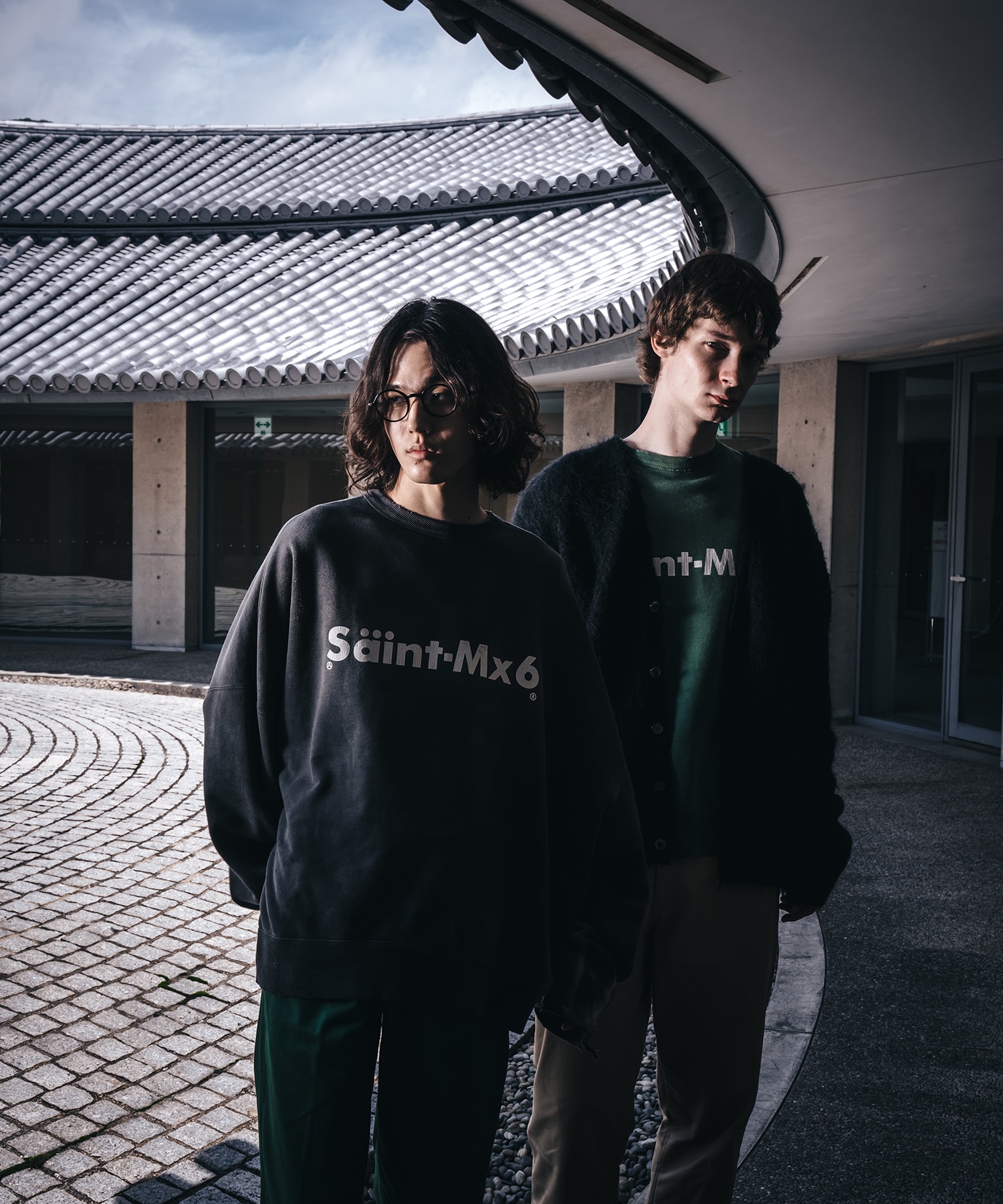 SM-YS1-0000-034/CREW SWT/CHAOS/GREEN SAINT M××××××