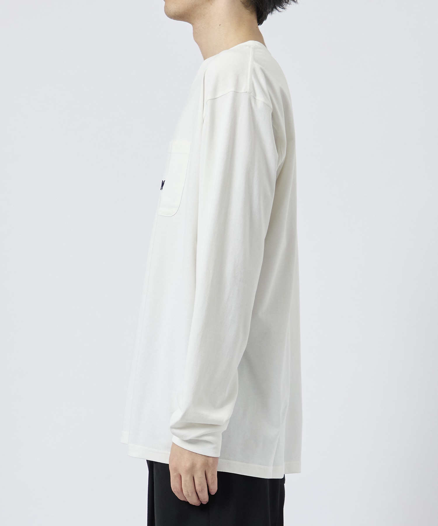 L/S Crew Neck Tee -Poly Jersey- NEEDLES