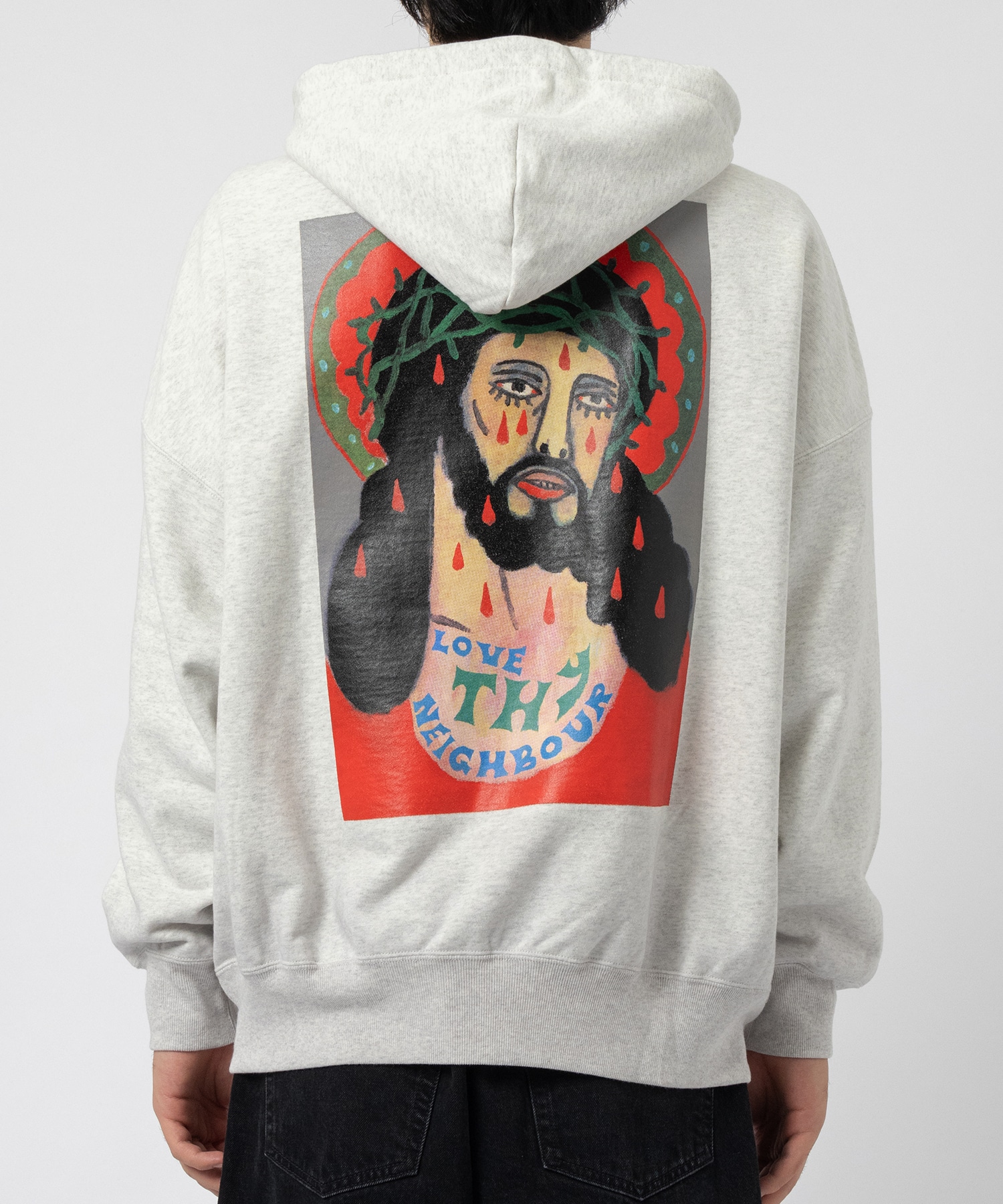 Print Sweat Hoodie (LOVE THY NEIGHBOUR) COOTIE PRODUCTIONS