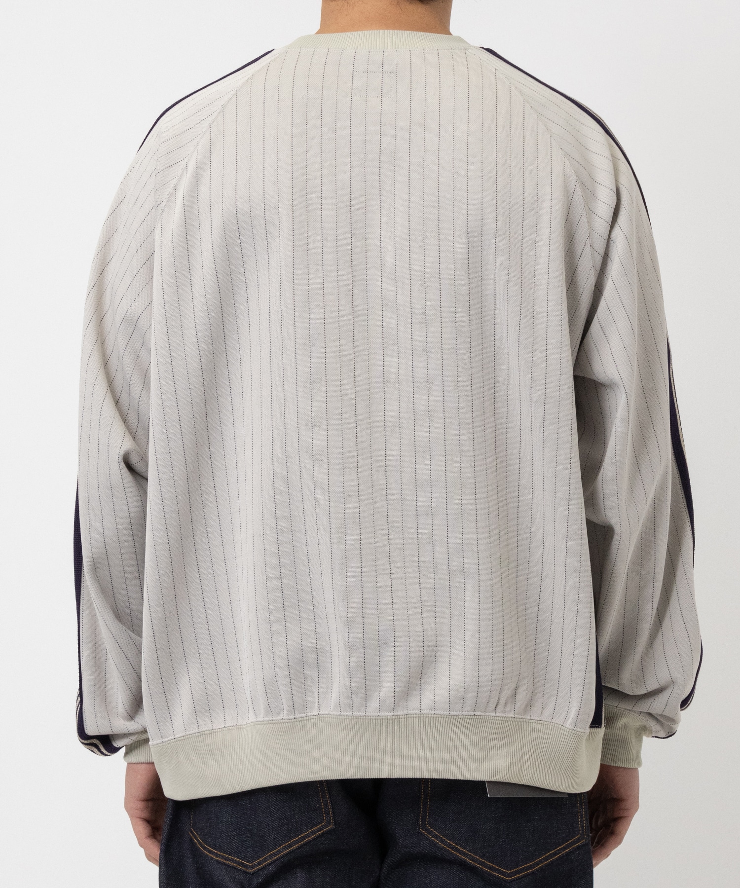 〈別注〉Track Crew Neck Shirt - Poly Jq / Braiding NEEDLES