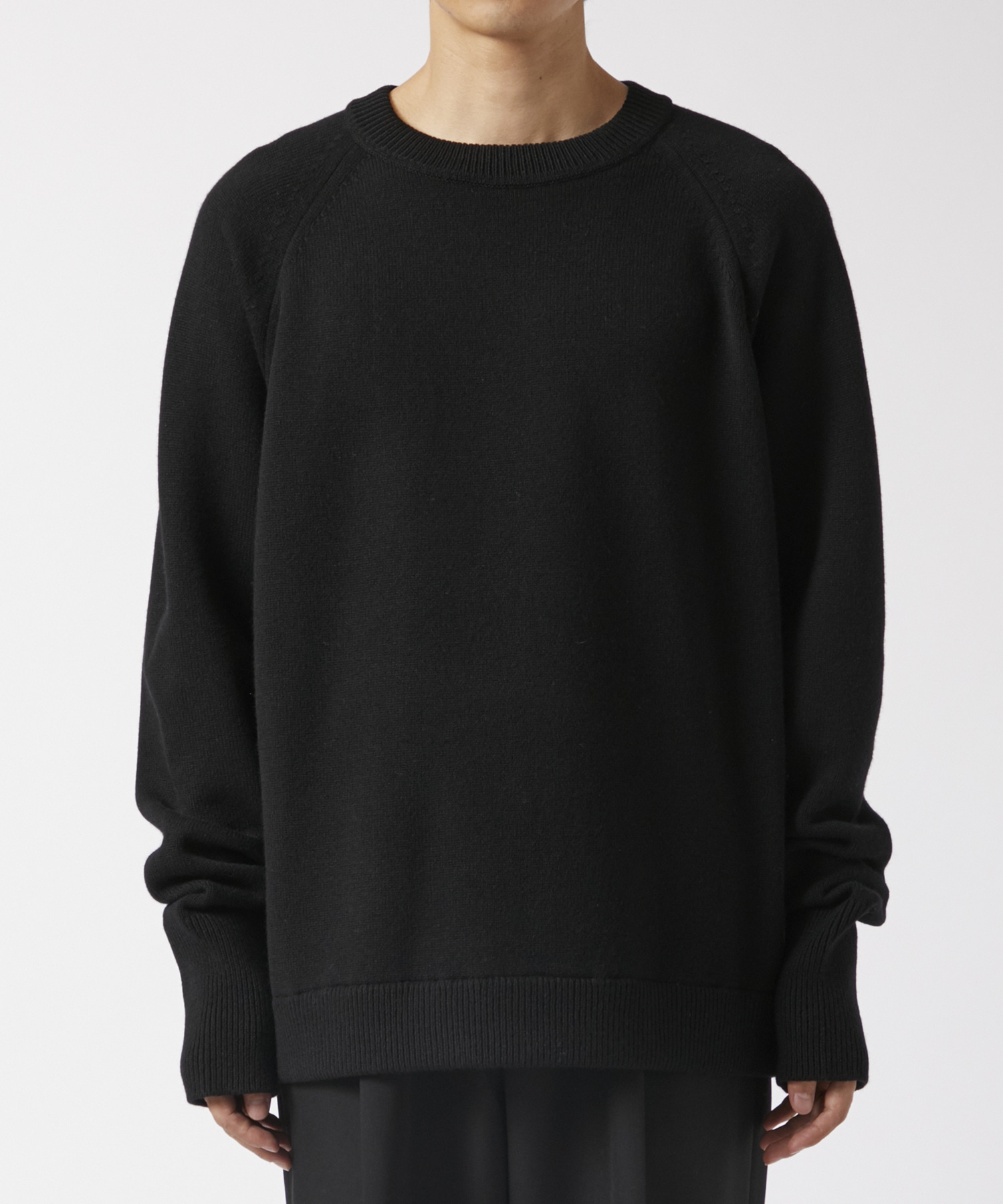 RERACS RAGLAN CREW NECK PULLOVER KNIT THE RERACS