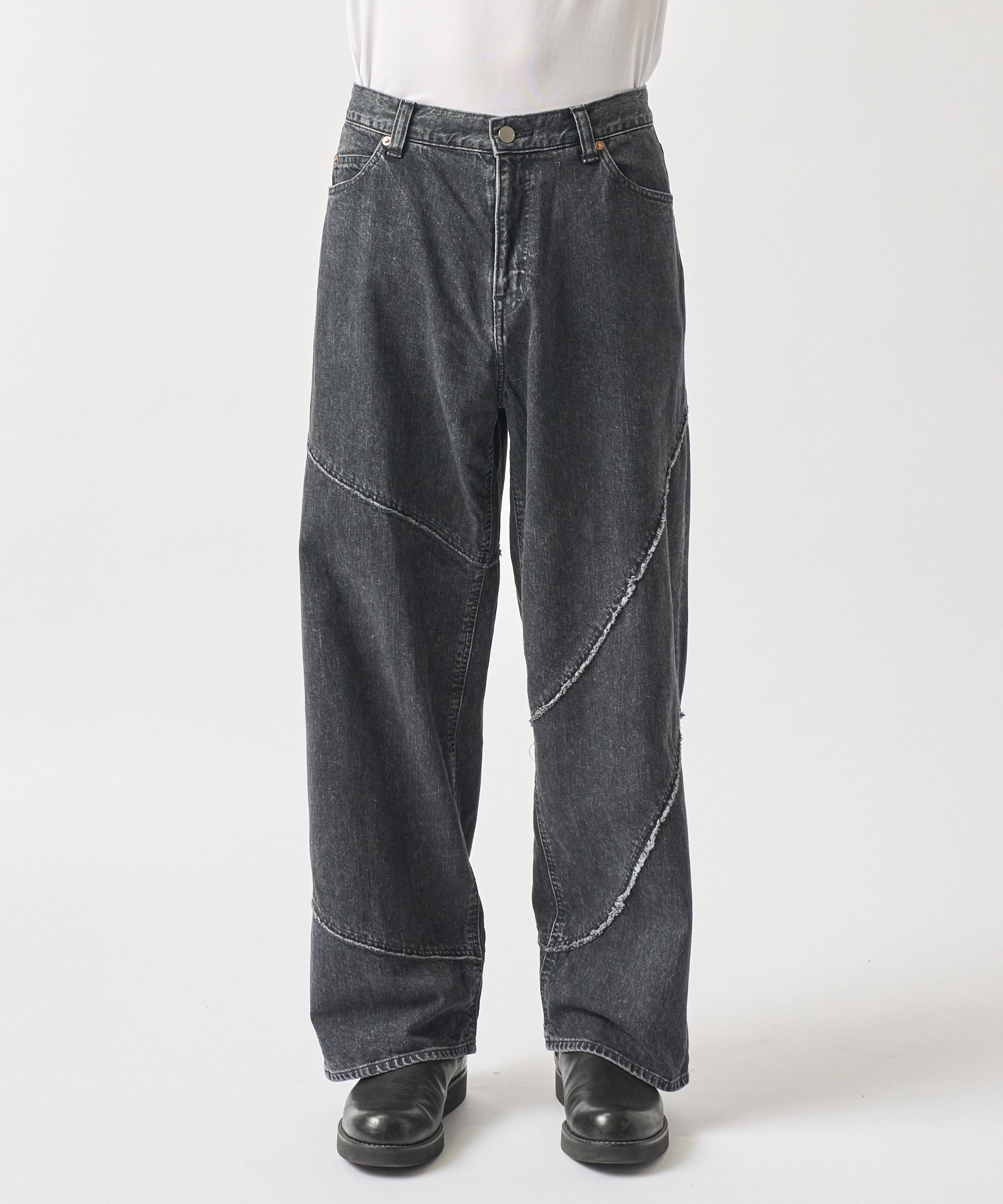 DISTORTED DENIM PANTS JieDa