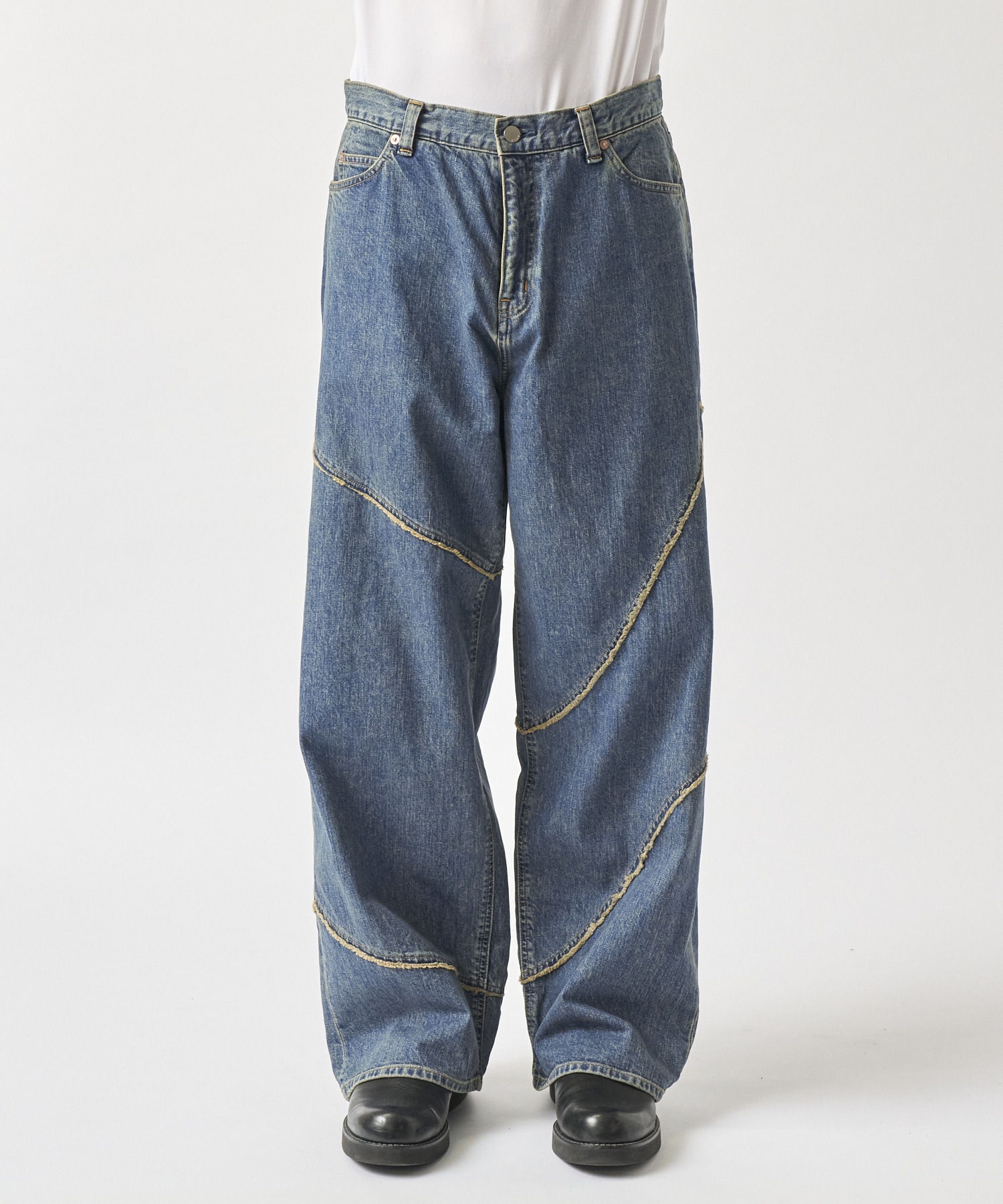 DISTORTED DENIM PANTS JieDa