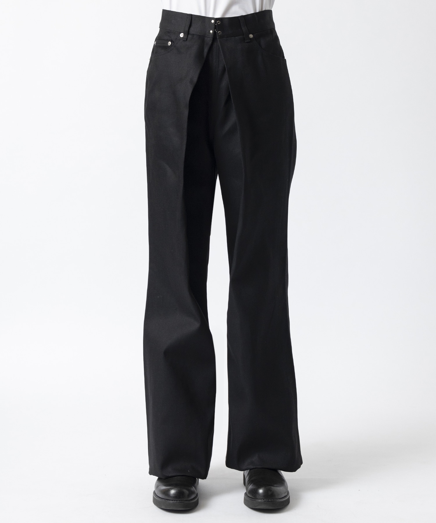 RIGID DENIM WIDE PANTS JOHN LAWRENCE SULLIVAN