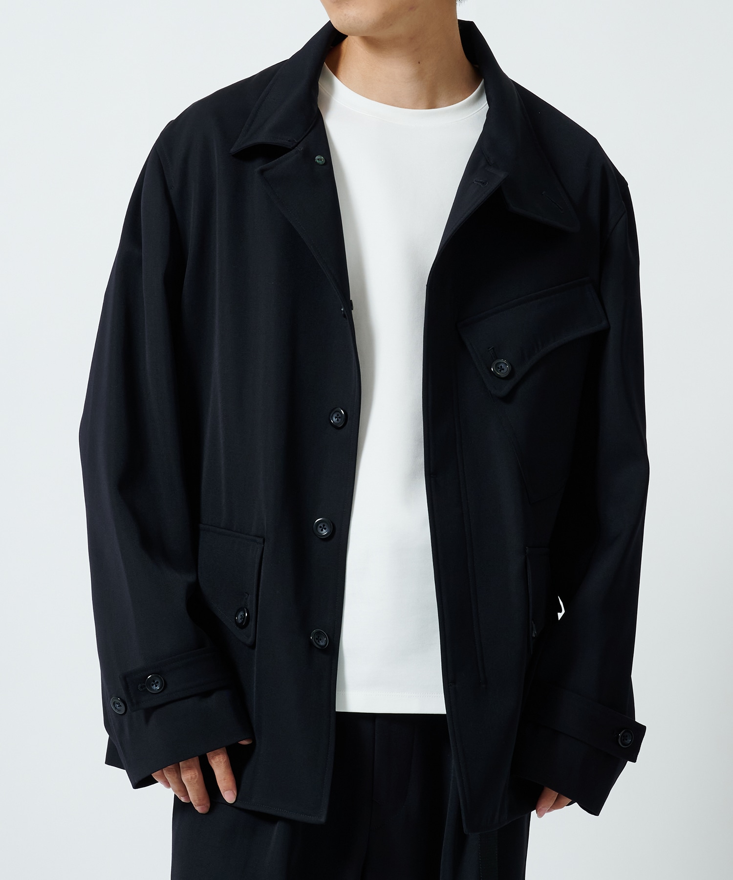 Curve Stand Collar Blouson UJOH HOMME