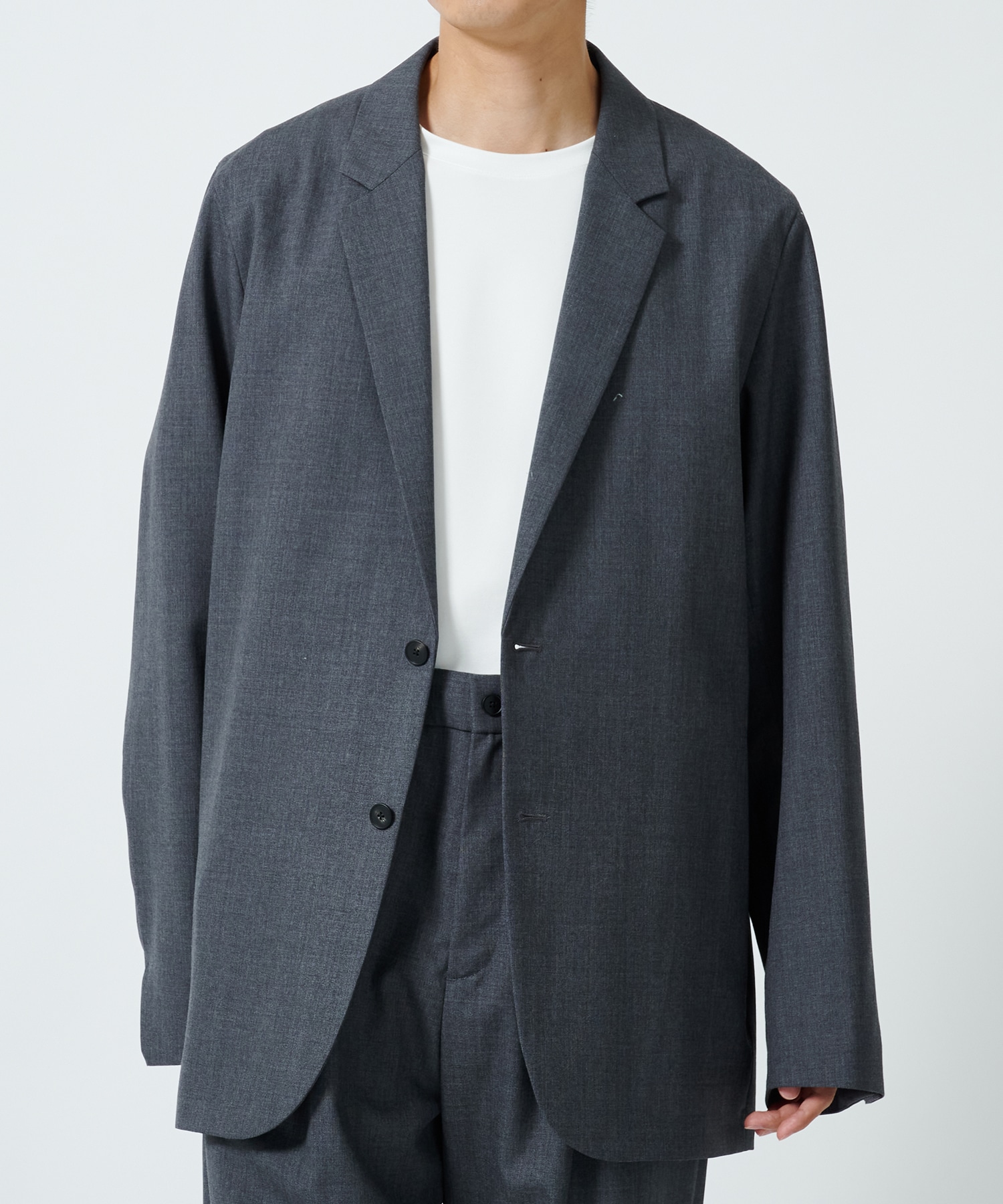 WOOL TROPICAL TAILORED JACKET ATON