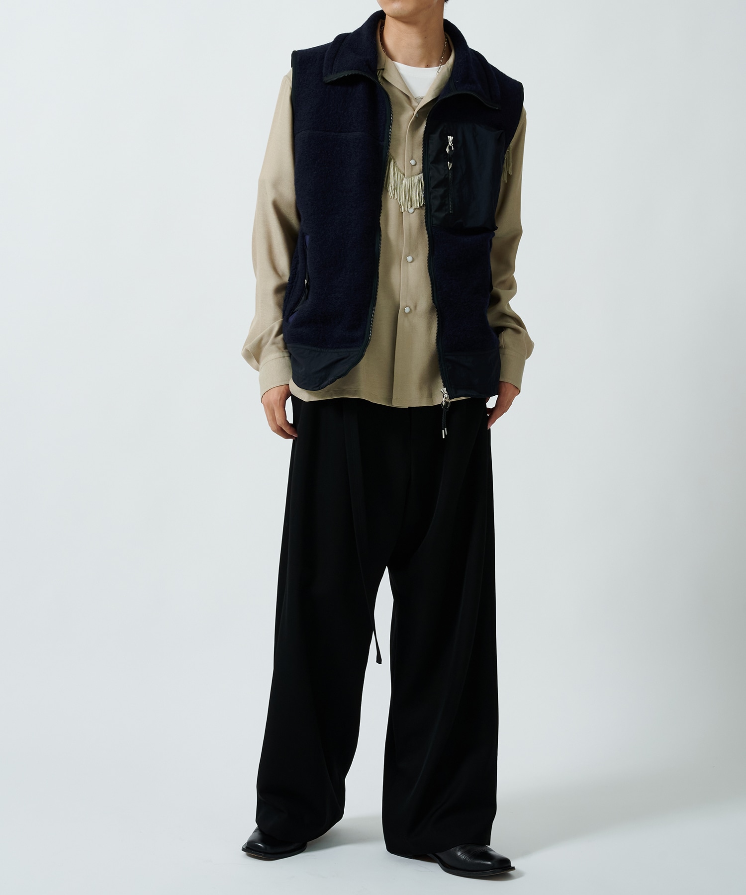 Wool jersey vest TOGA VIRILIS