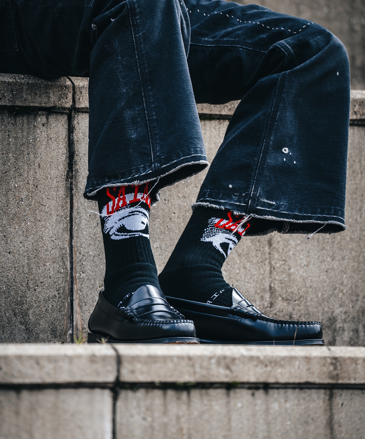 SM-YS1-0000-101/SOCKS/EYE/BLACK SAINT M××××××