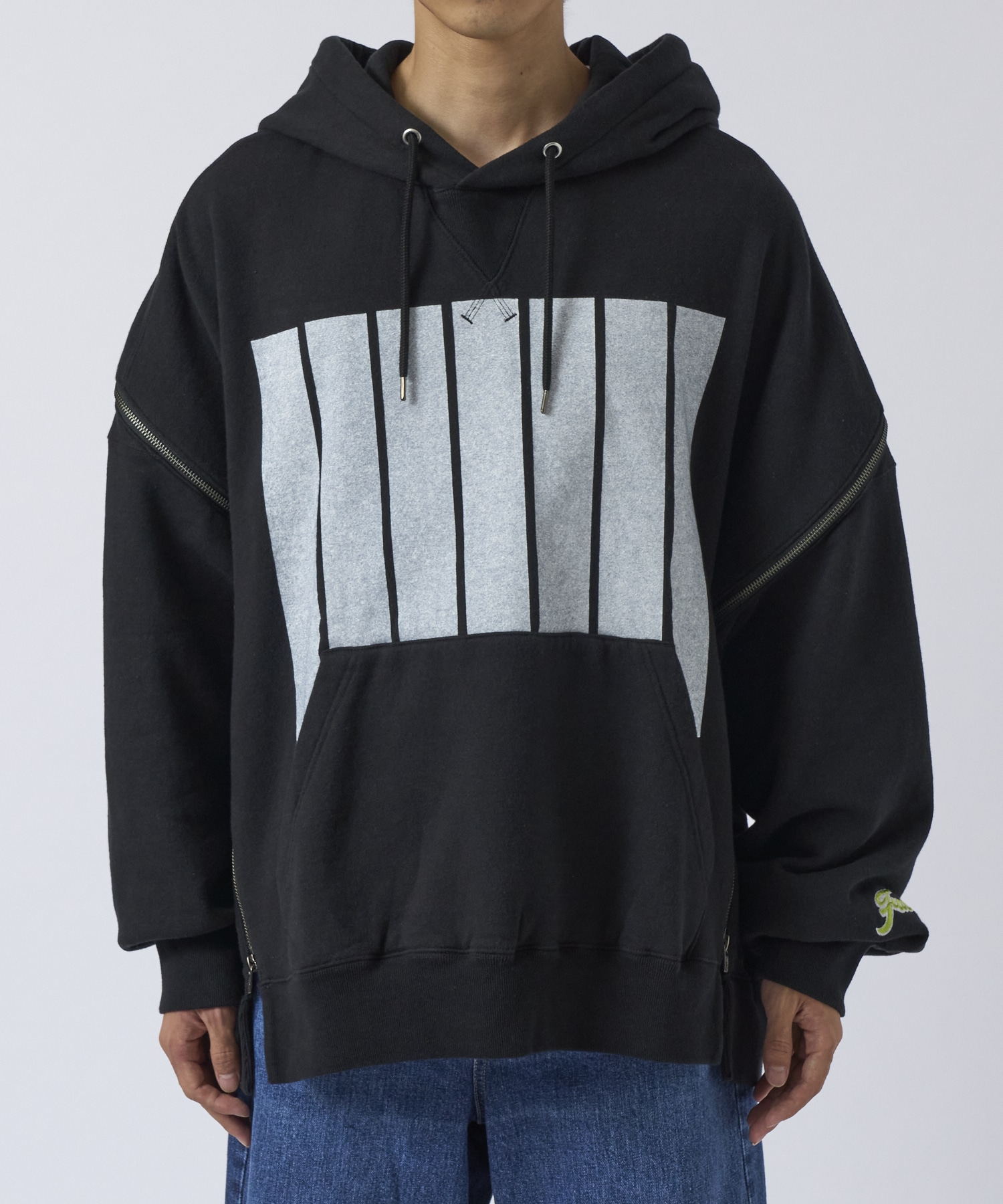 7BARS ZIPPER HOODIE