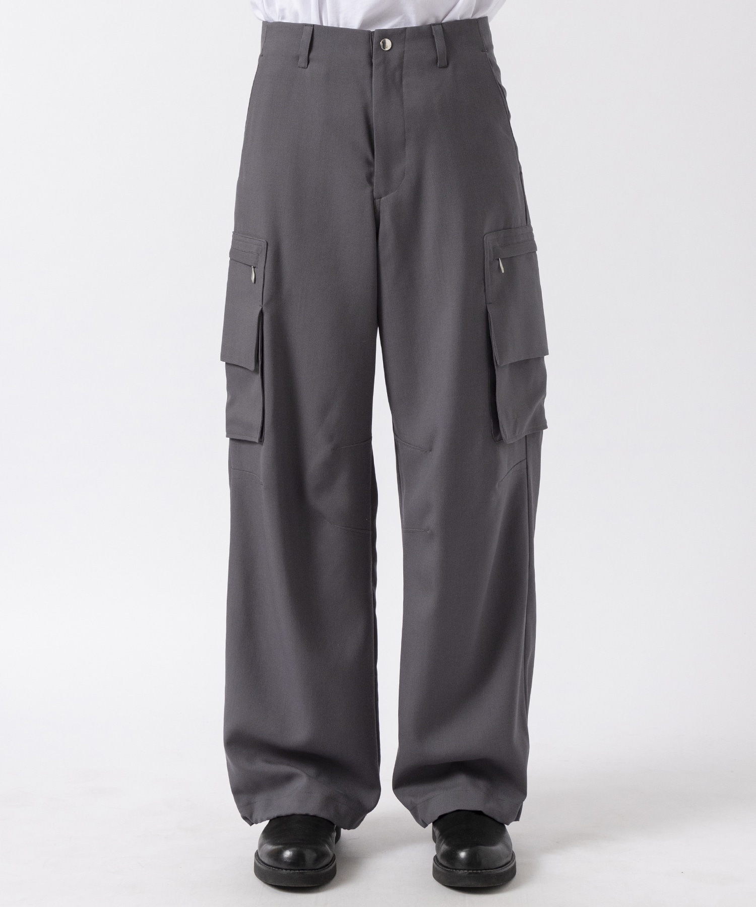 Water-repellent Wool Cargo Trousers MATSUFUJI