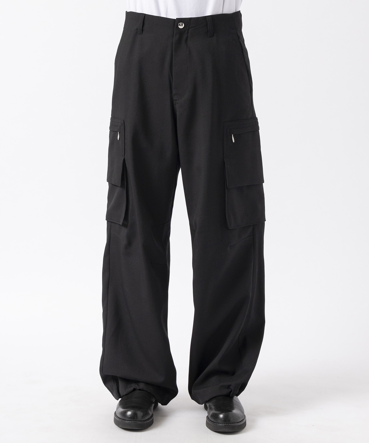 Water-repellent Wool Cargo Trousers MATSUFUJI