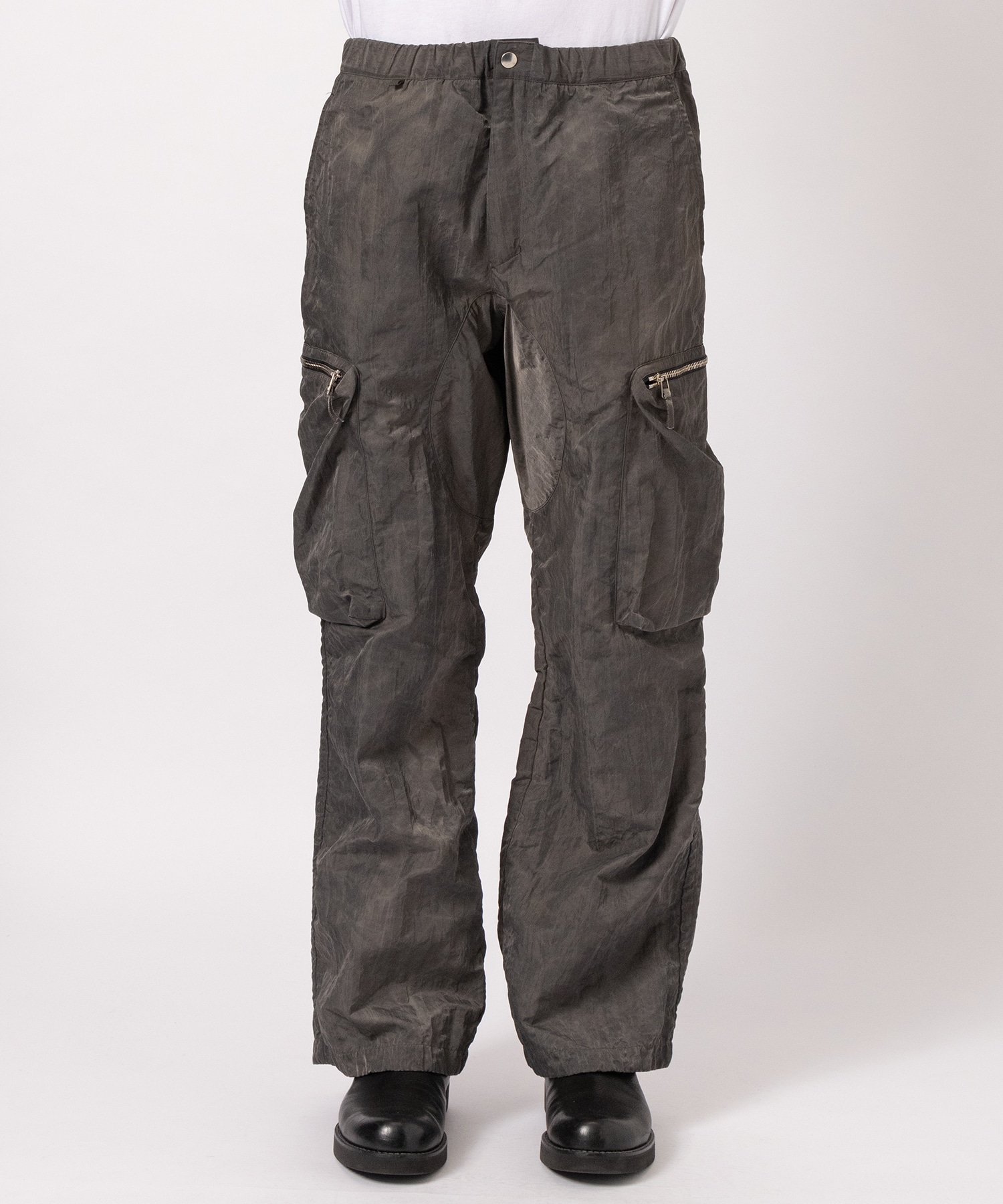 GARMENT DYED NYLON  CARGO TROUSERS NULABEL CM1YOK42