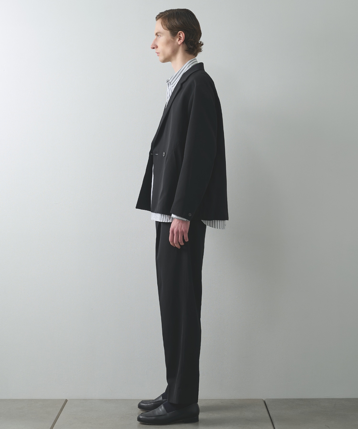 VISCOSE WOOL WIDE SLACKS STUDIOUS