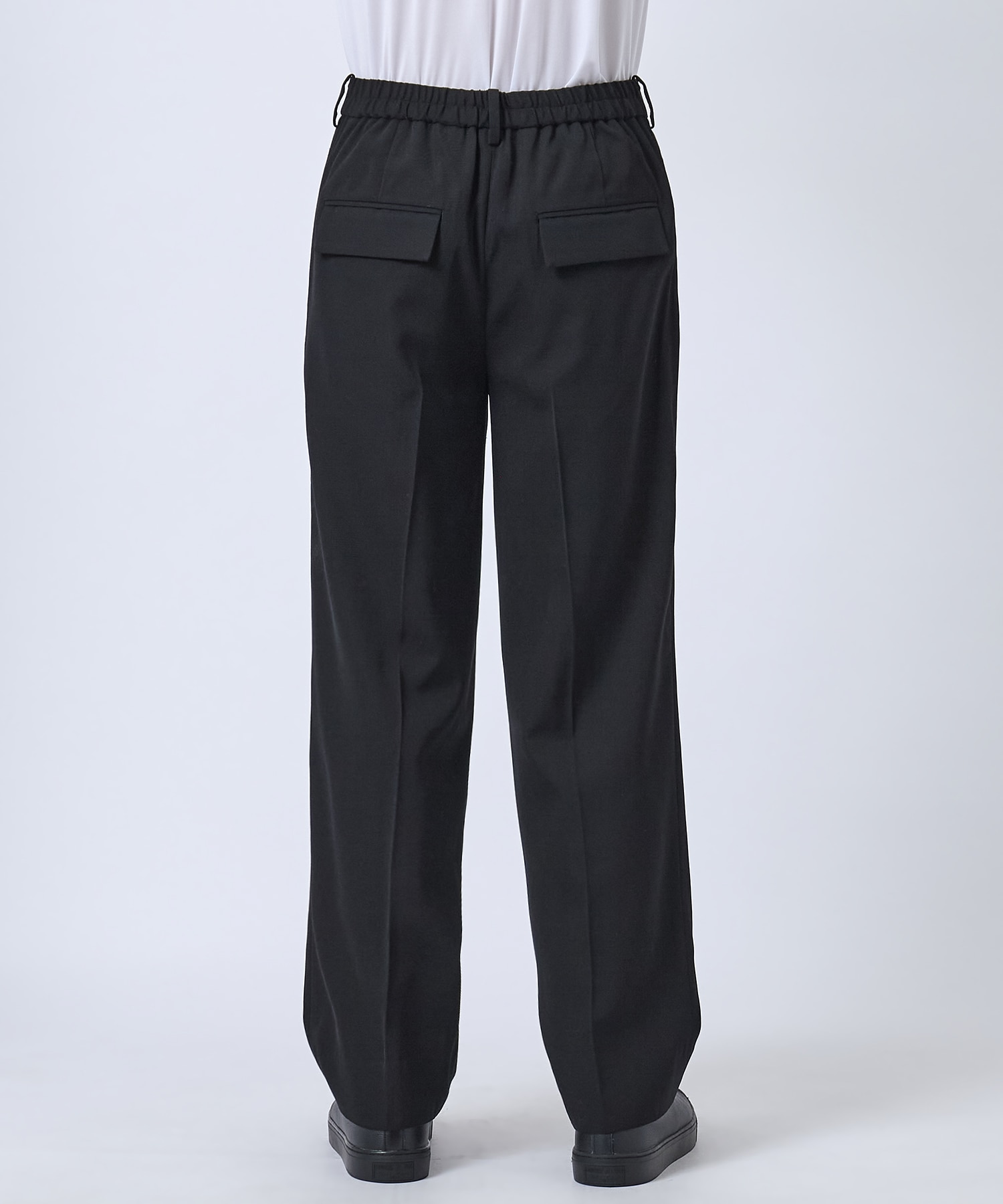 VISCOSE WOOL WIDE SLACKS STUDIOUS