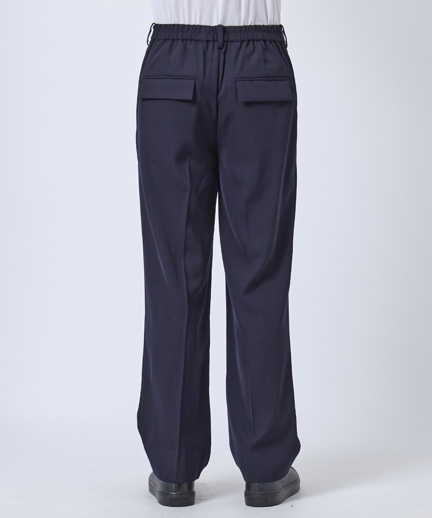 VISCOSE WOOL WIDE SLACKS STUDIOUS