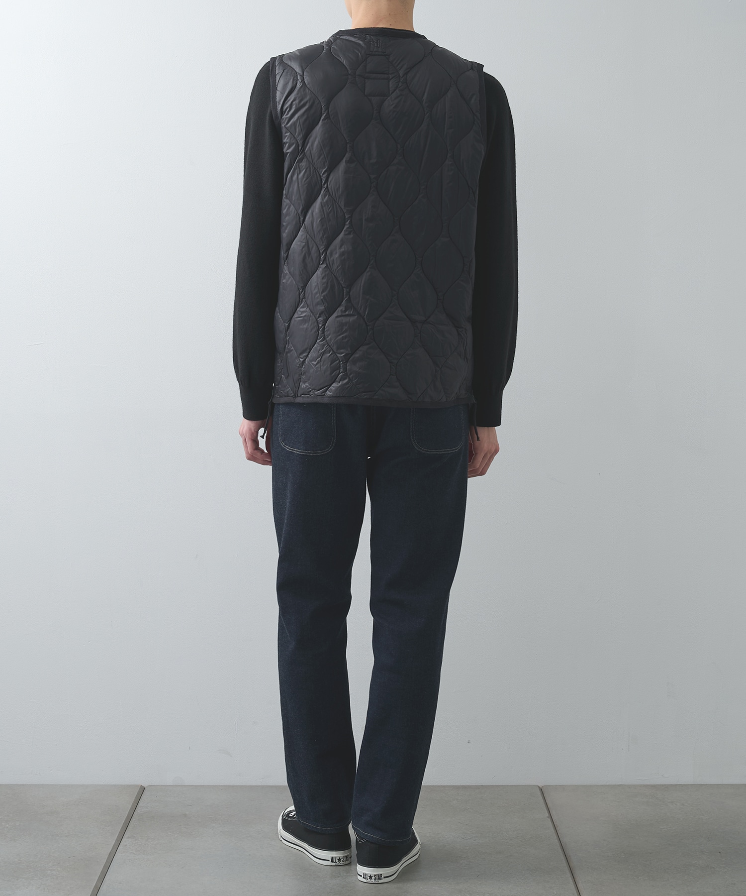 MILITARY V NECK W-ZIP DOWN VEST SOFT SHELL TAION/TAION EXTRA